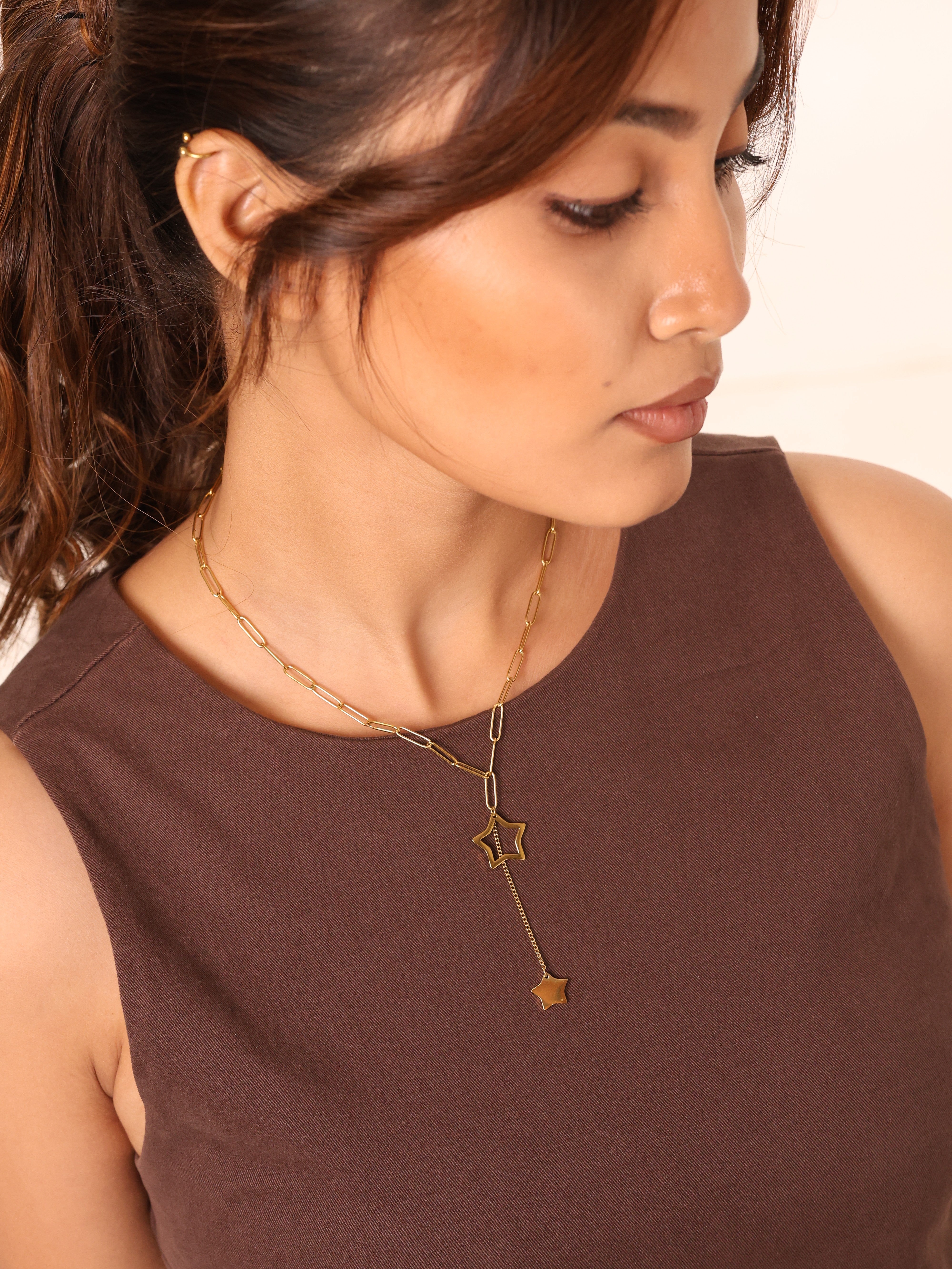 Star Lariat Necklace