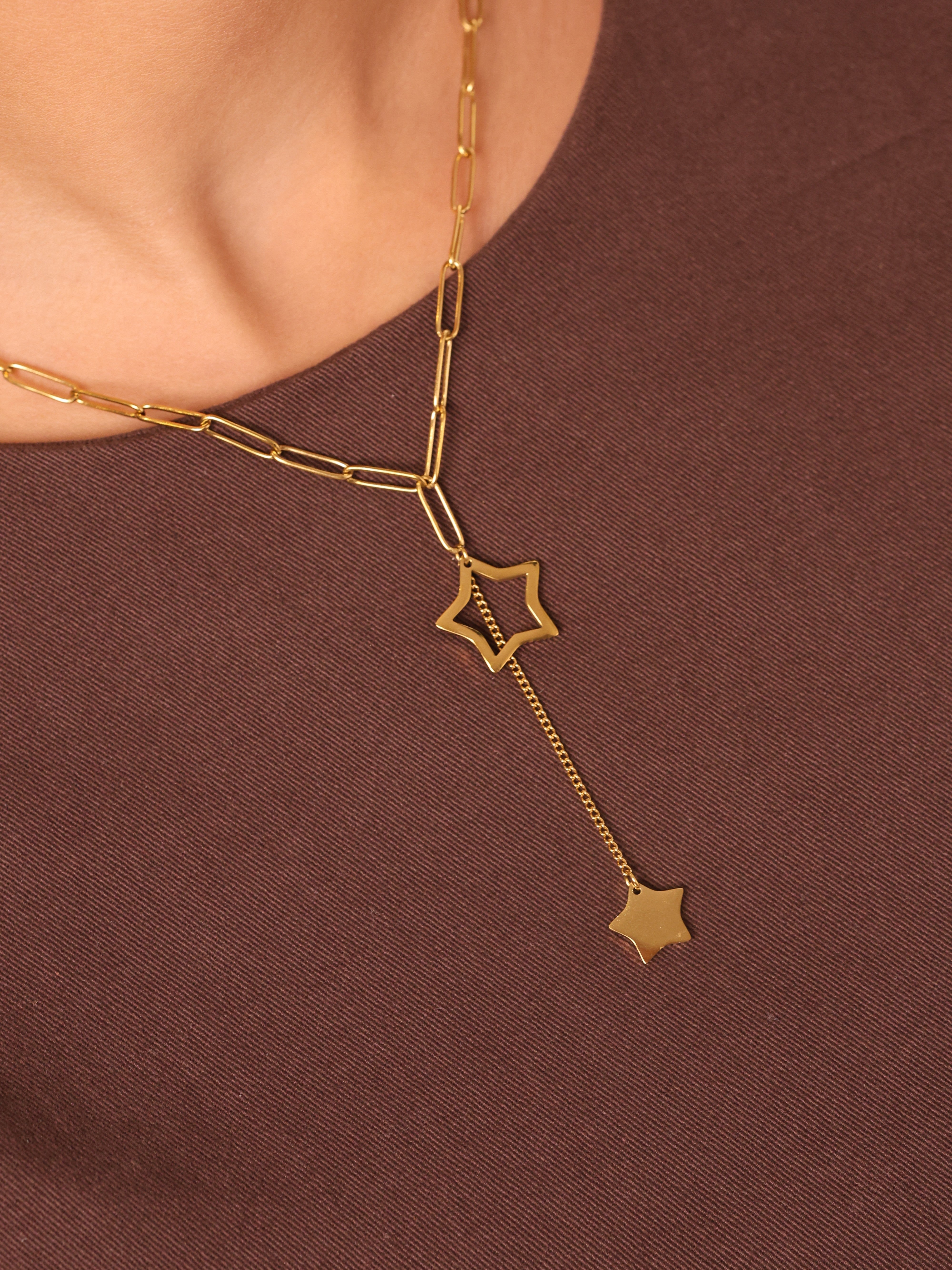 Star Lariat Necklace