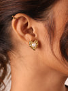 Molten Heart Pearl Studs