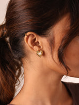 Molten Heart Pearl Studs