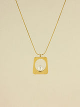 Trapezoid Pearl Pendant