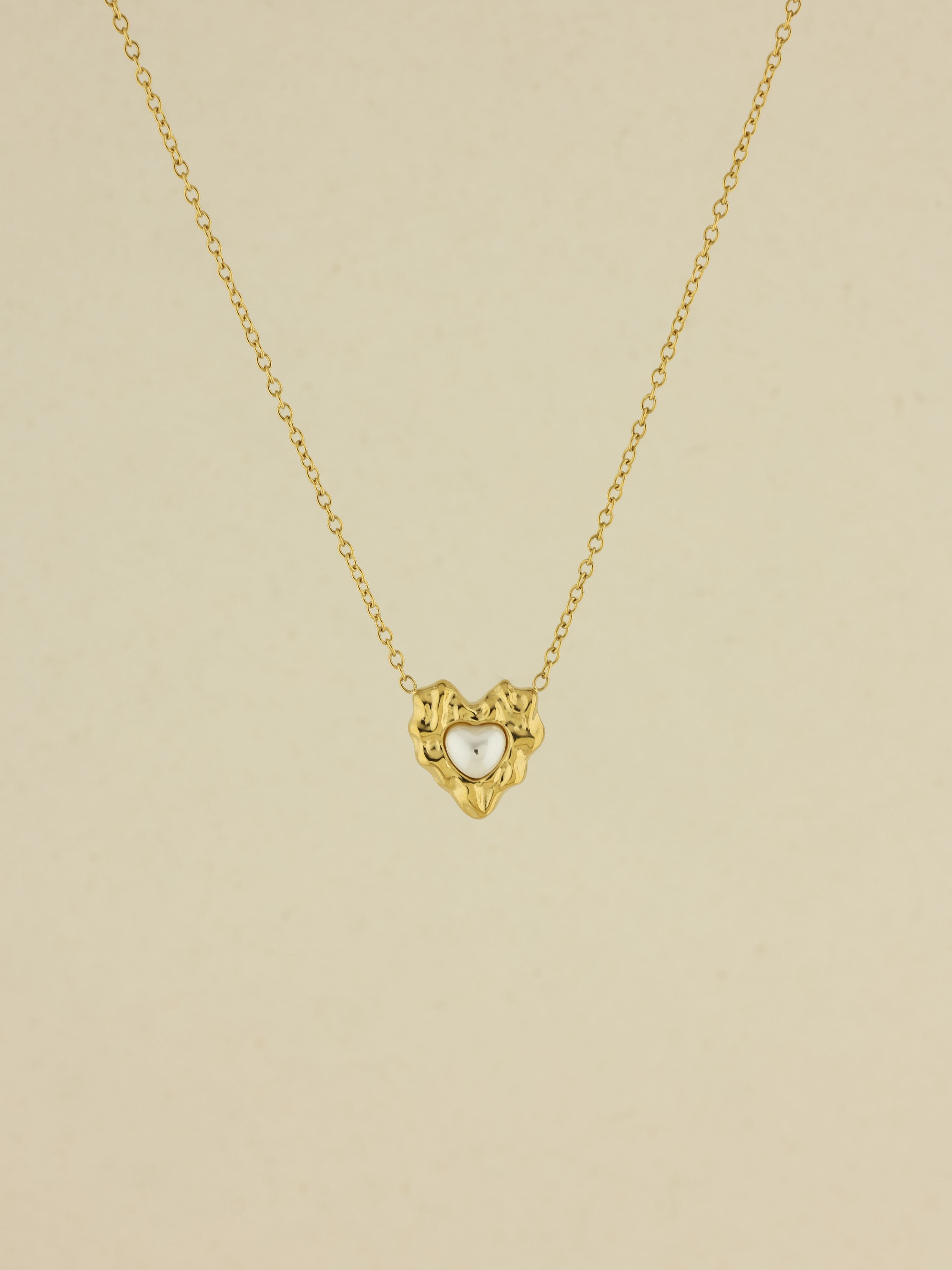 Molten Heart Pendant Necklace