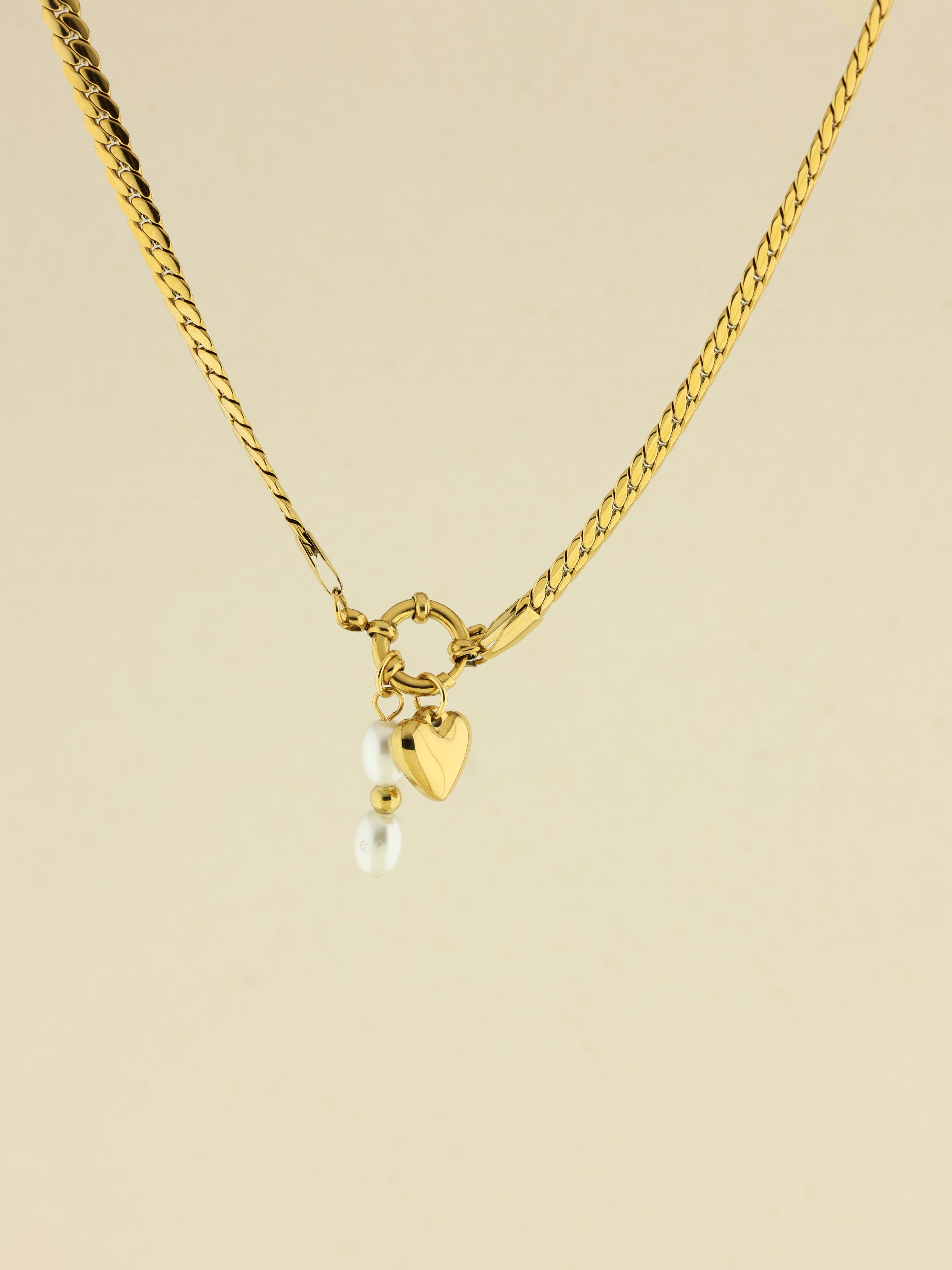Signature Initial Herringbone Necklace