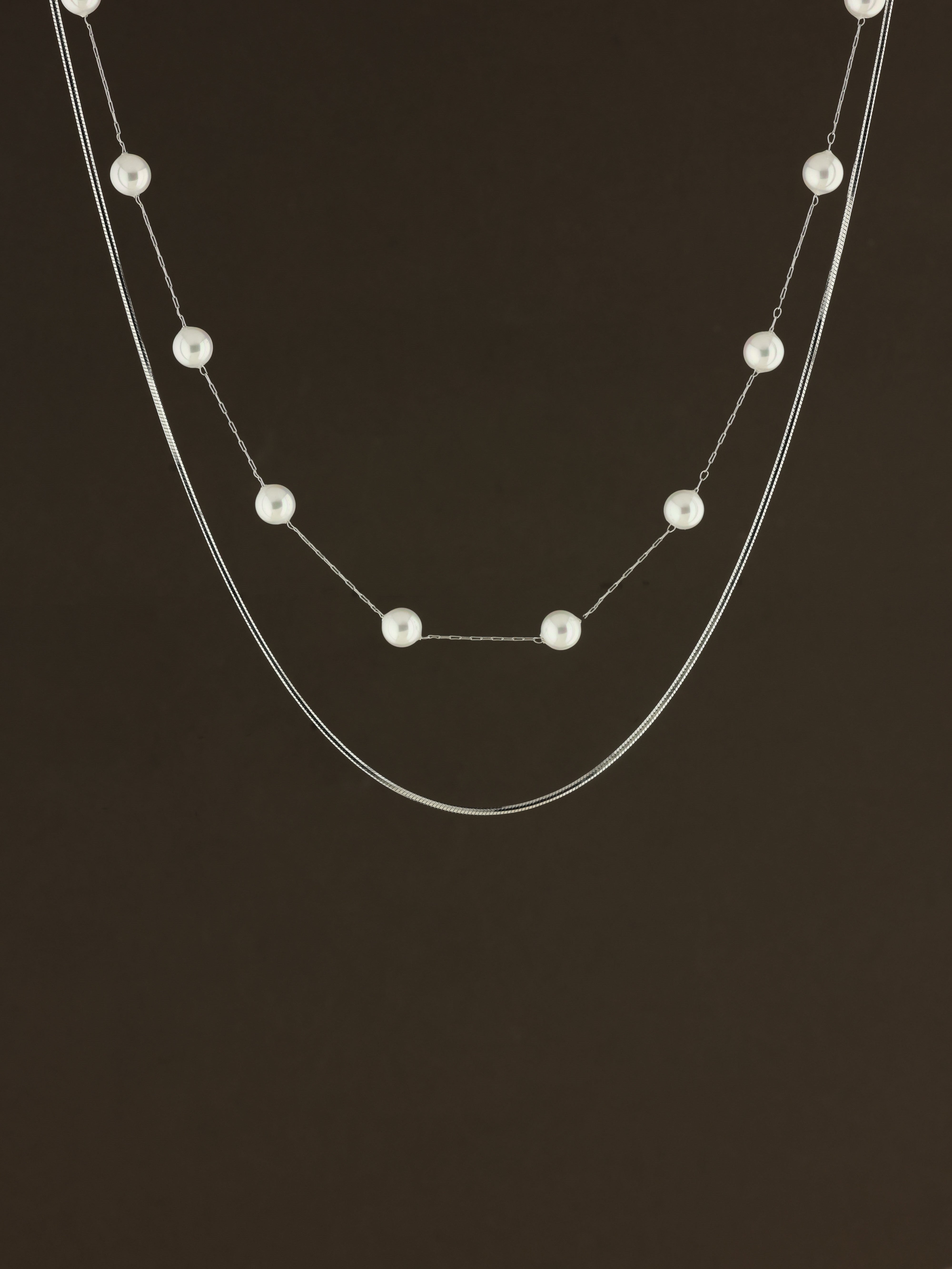 Starlight Pearl Layered Necklace