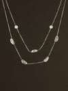 Moonlight Droplet Layered Necklace