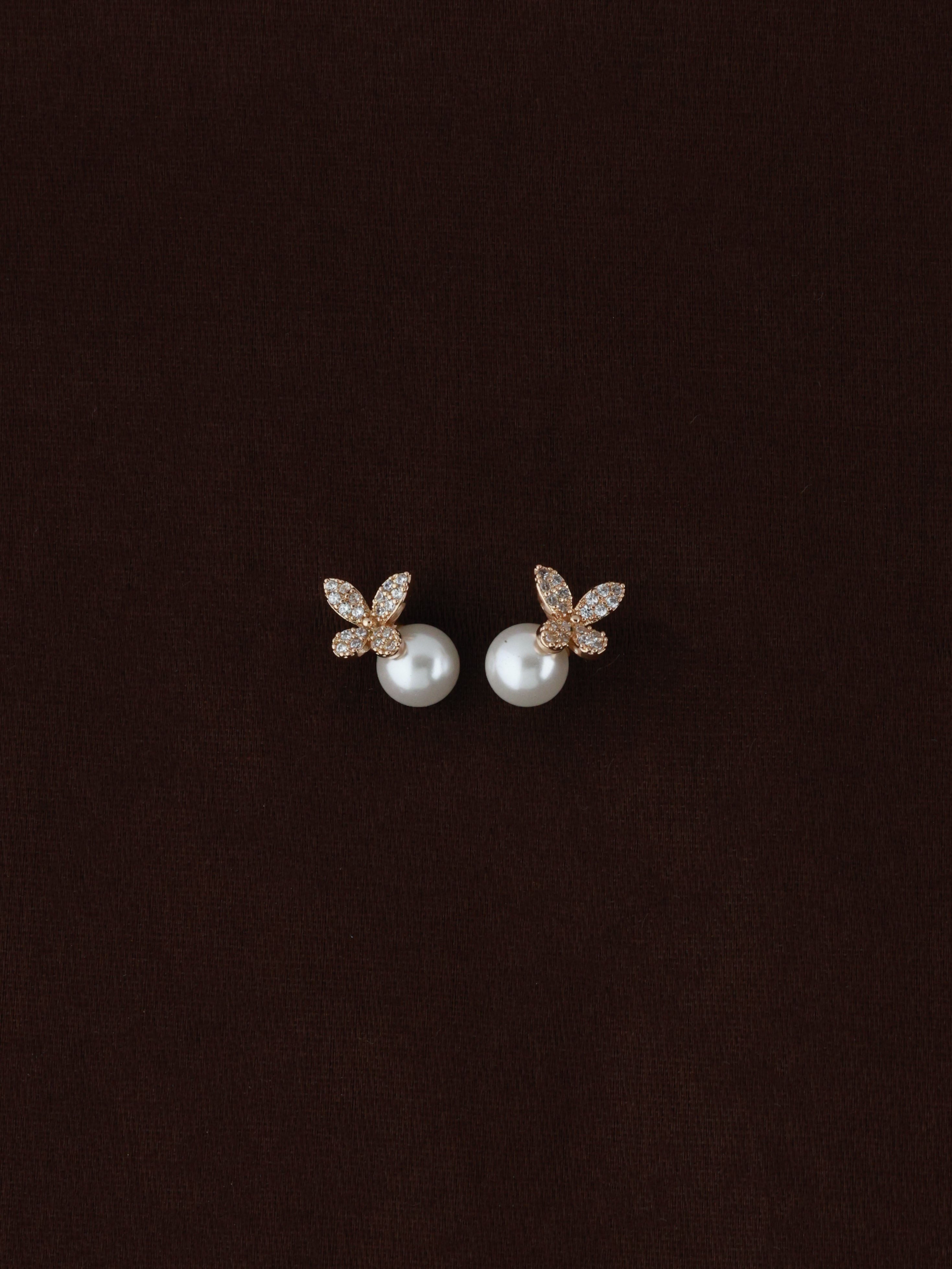 Celestial Flutter Pearl Studs