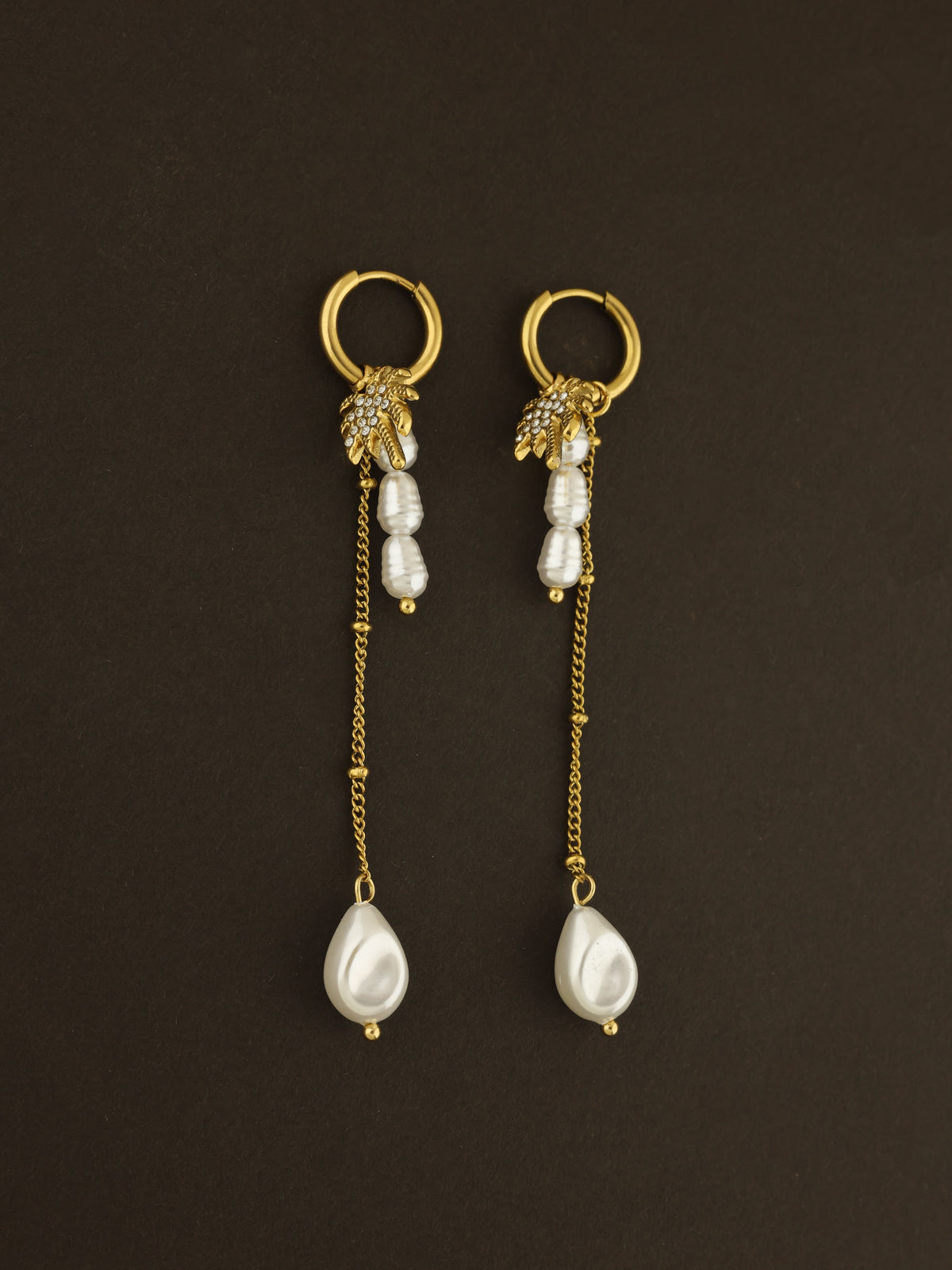 Tropical Isle Pearl Drop Earrings
