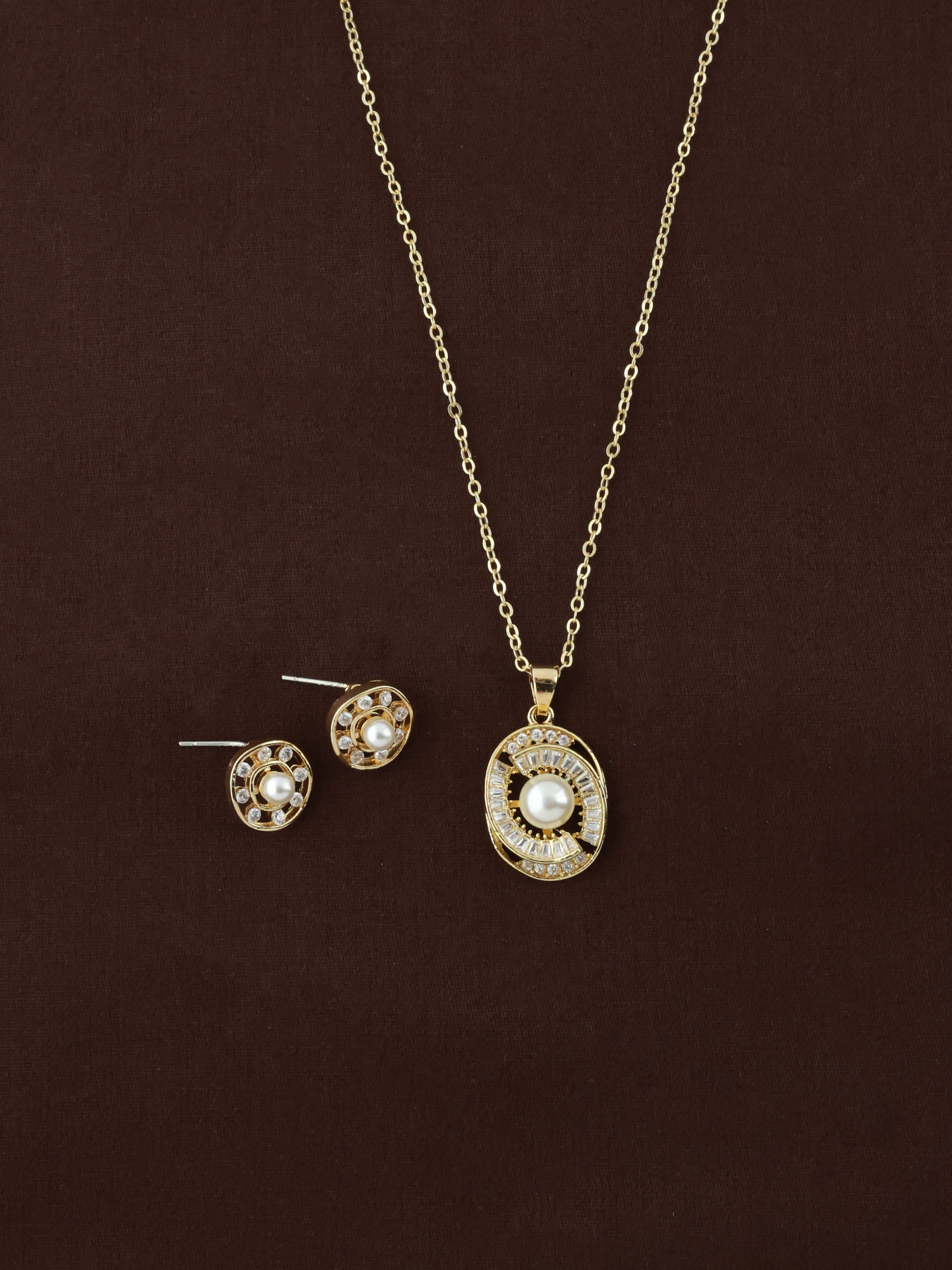 Aurelia Spiral Pearl Jewelry Set