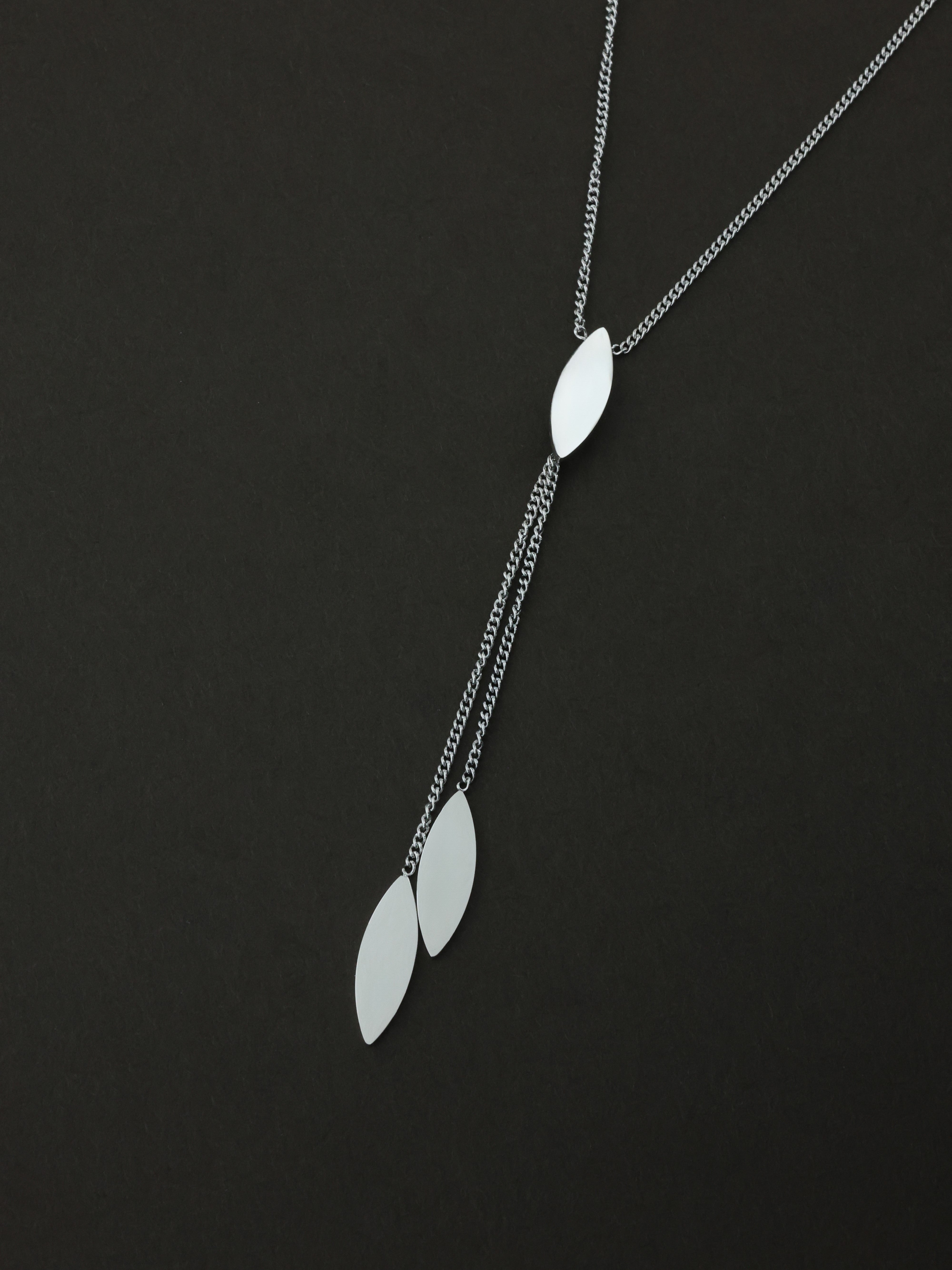 Silver Petal Lariat