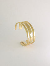 Triple Line Open Bangle