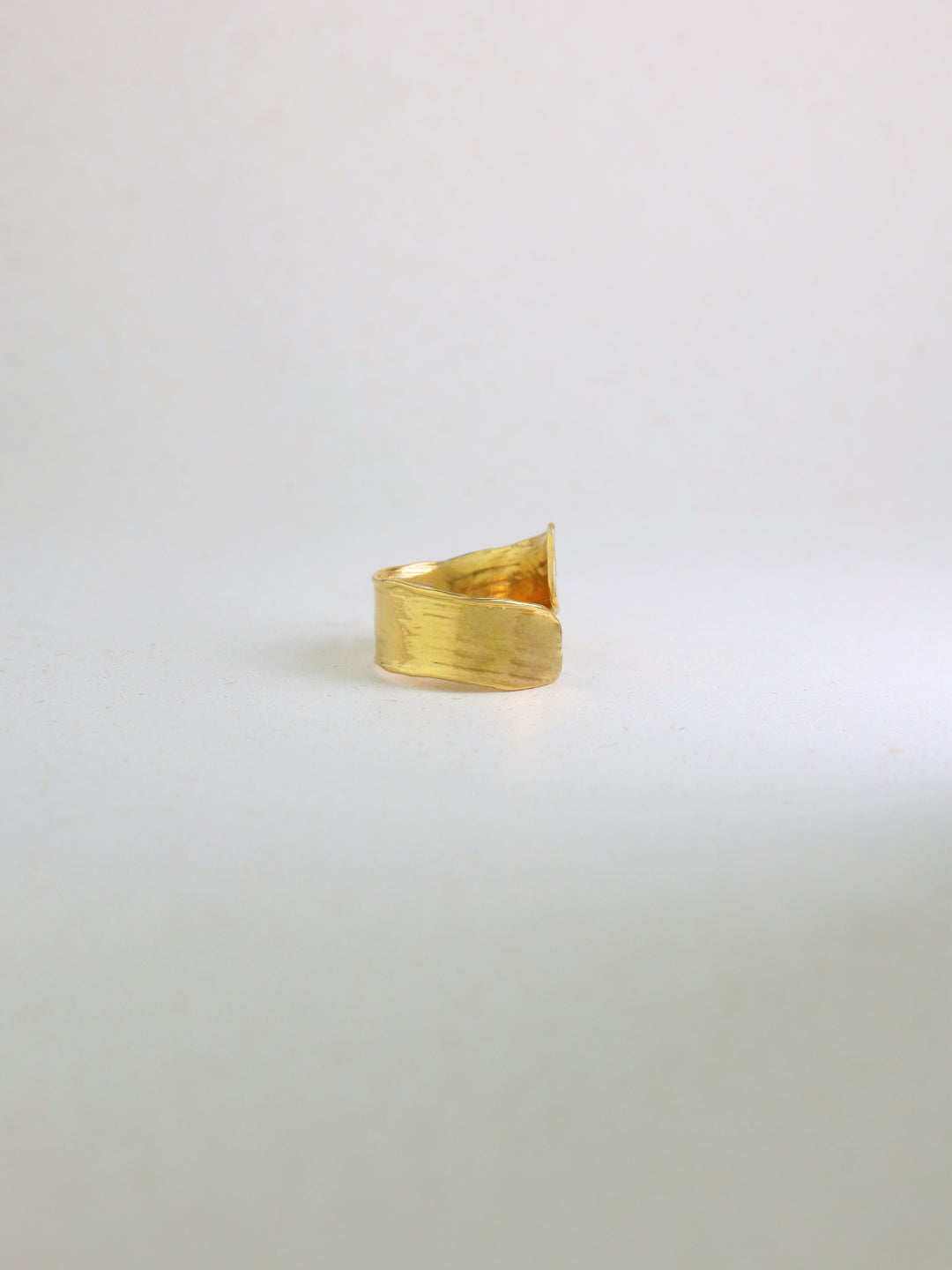 Hammered Open Band Ring