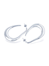 Elegant Gold Teardrop Hoop Earrings