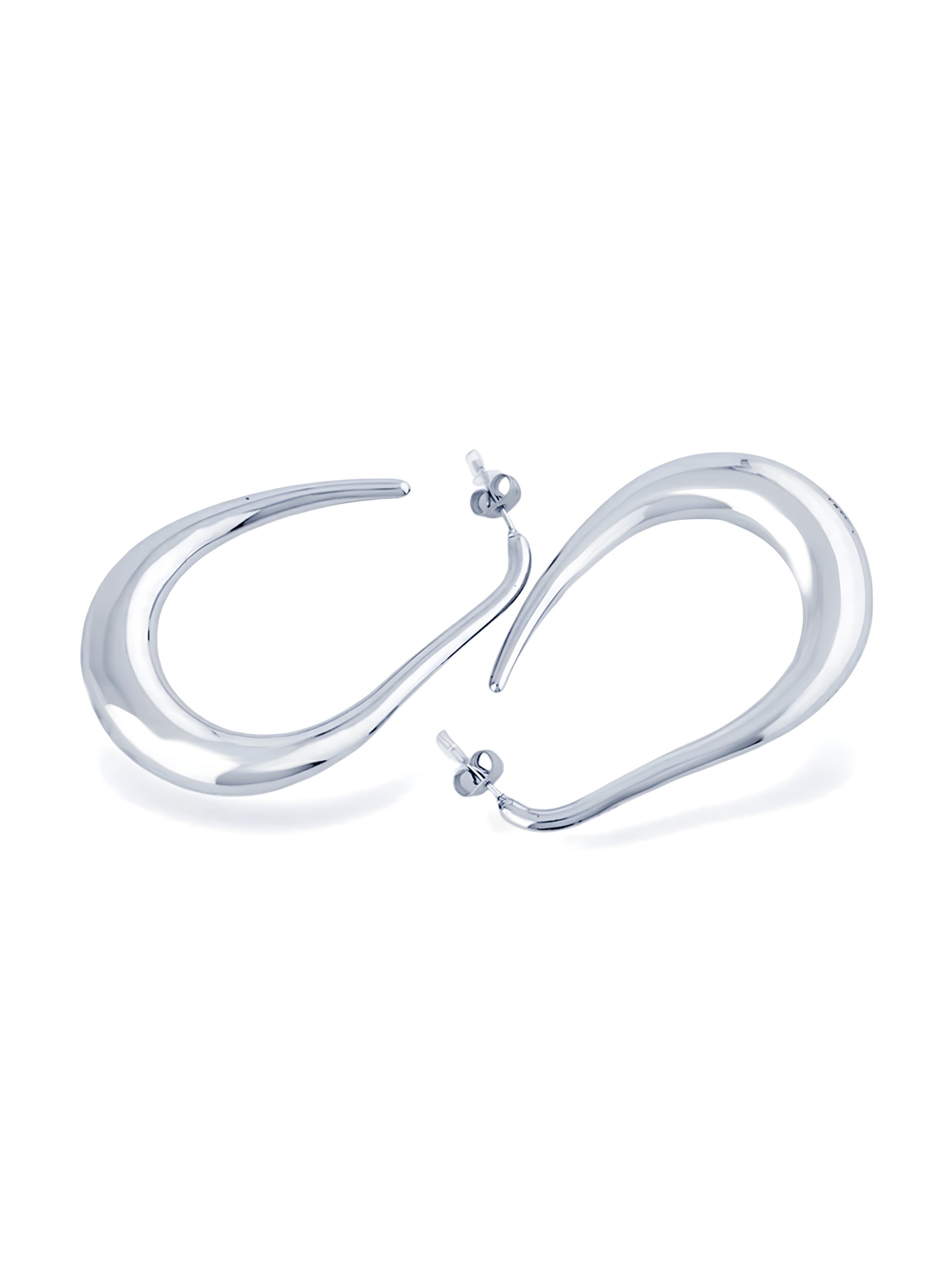 Elegant Gold Teardrop Hoop Earrings