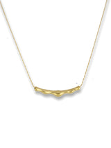 Wavy Bar Pendant Necklace