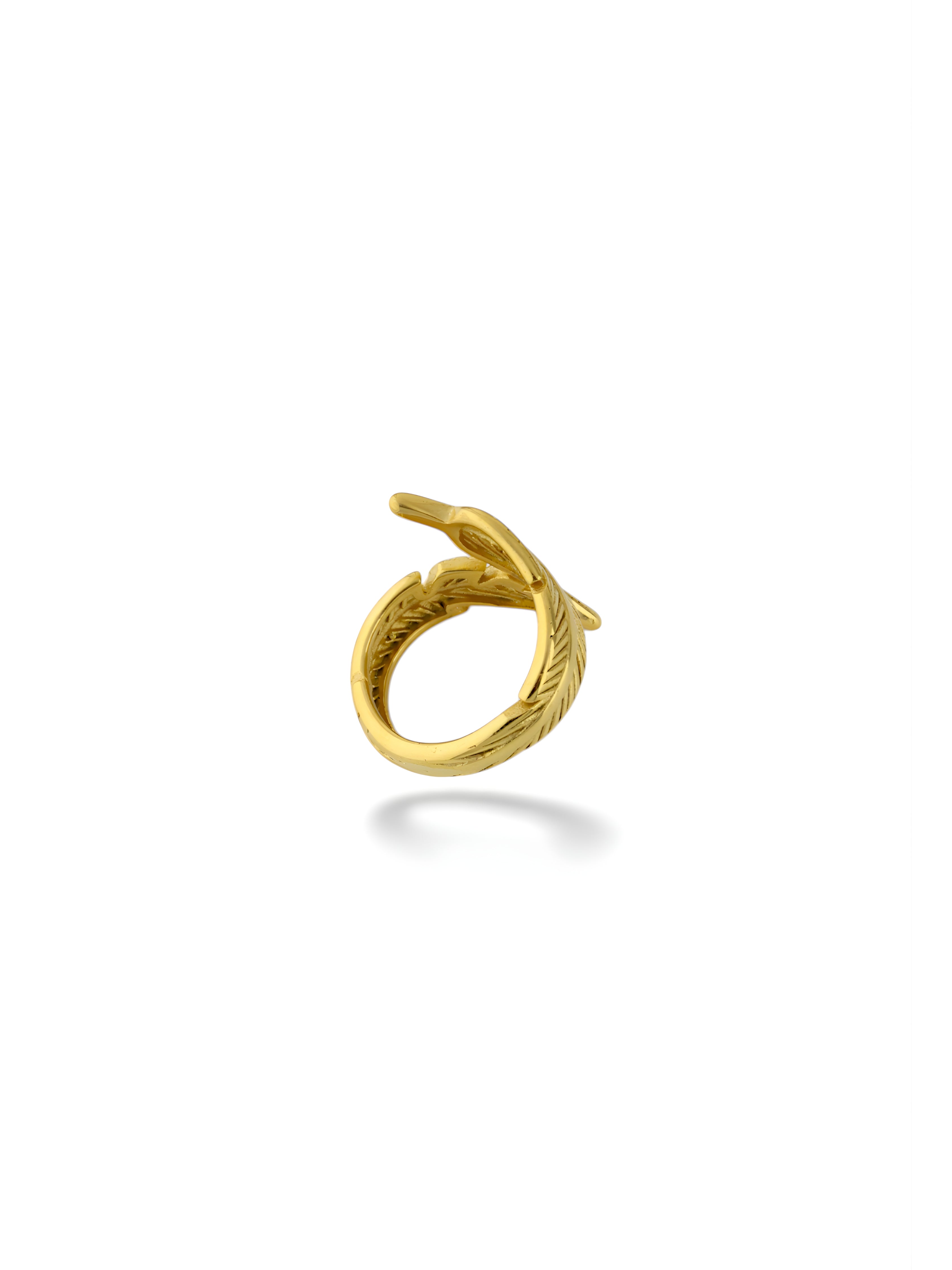 Feather Open Band Ring