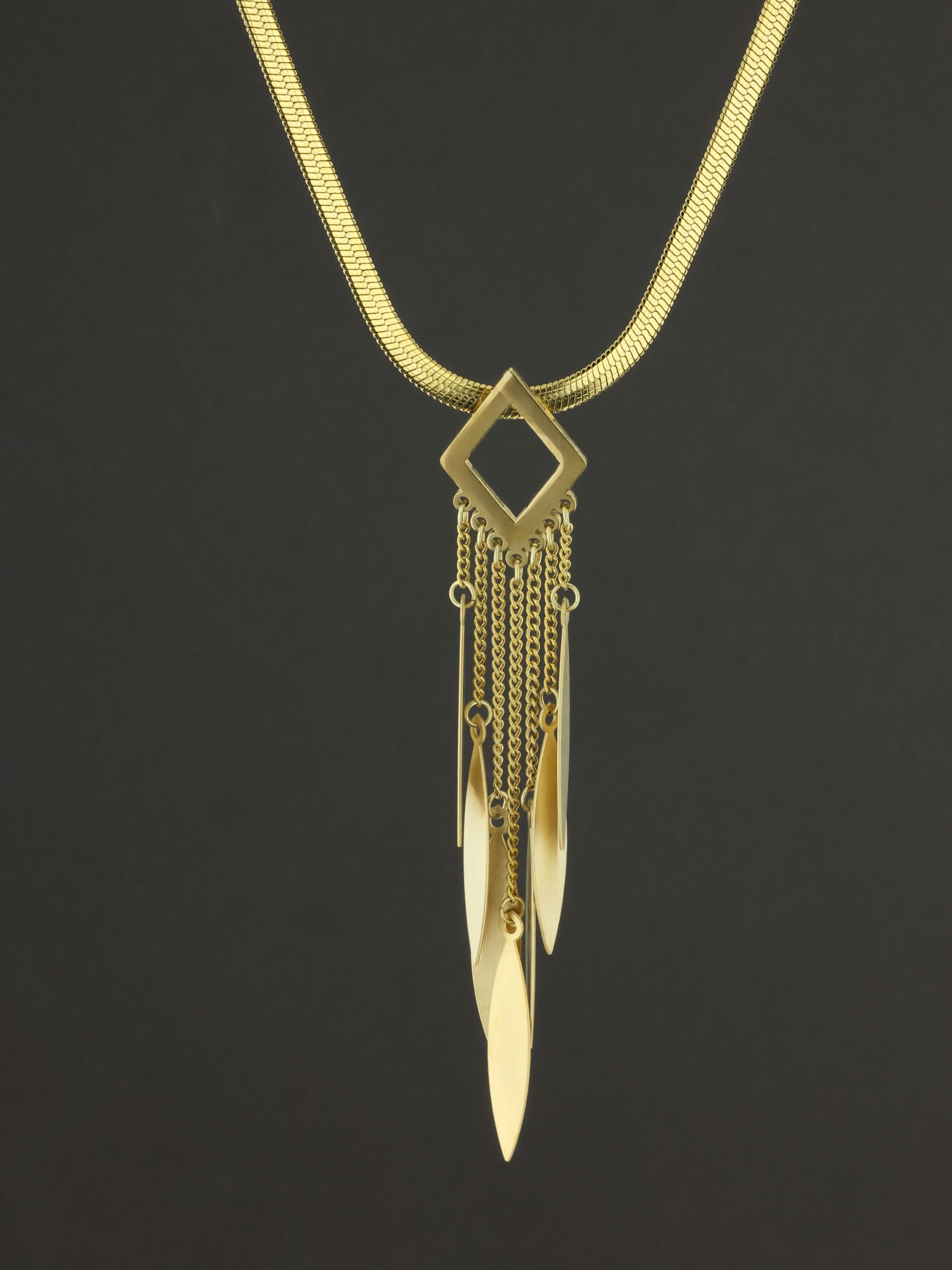 Zenith Prism Fringe Necklace