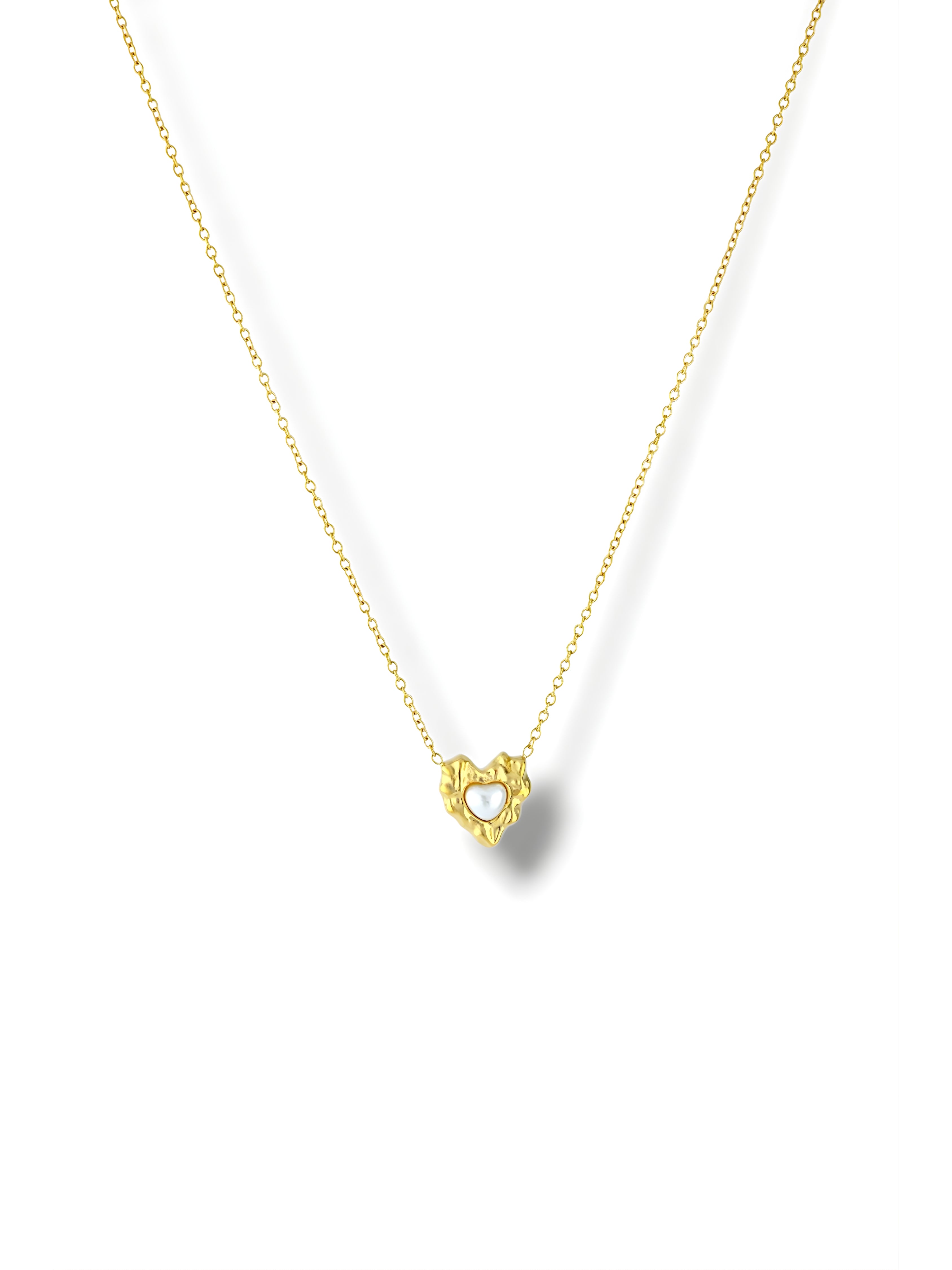 Molten Heart Pendant Necklace