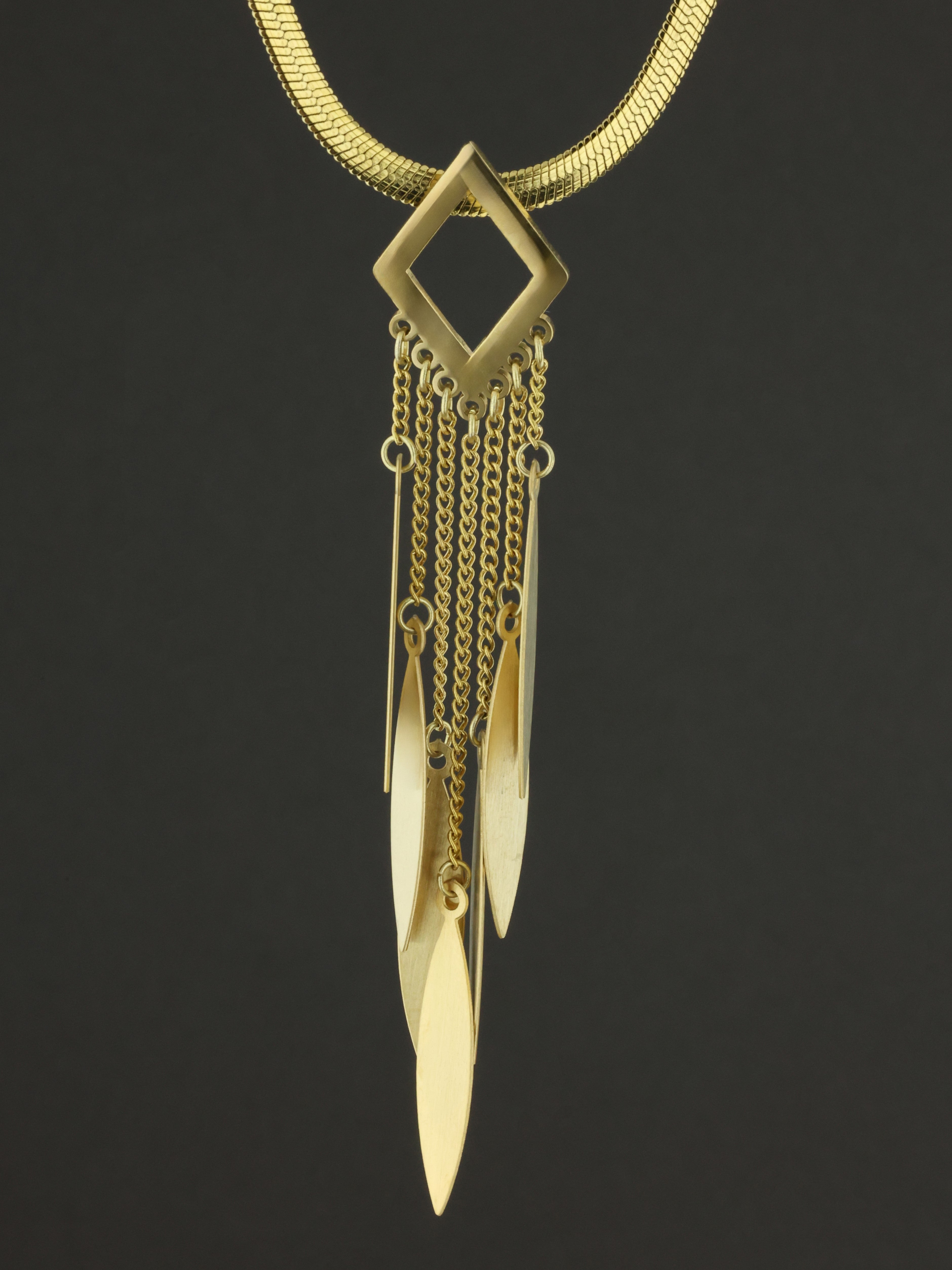 Zenith Prism Fringe Necklace