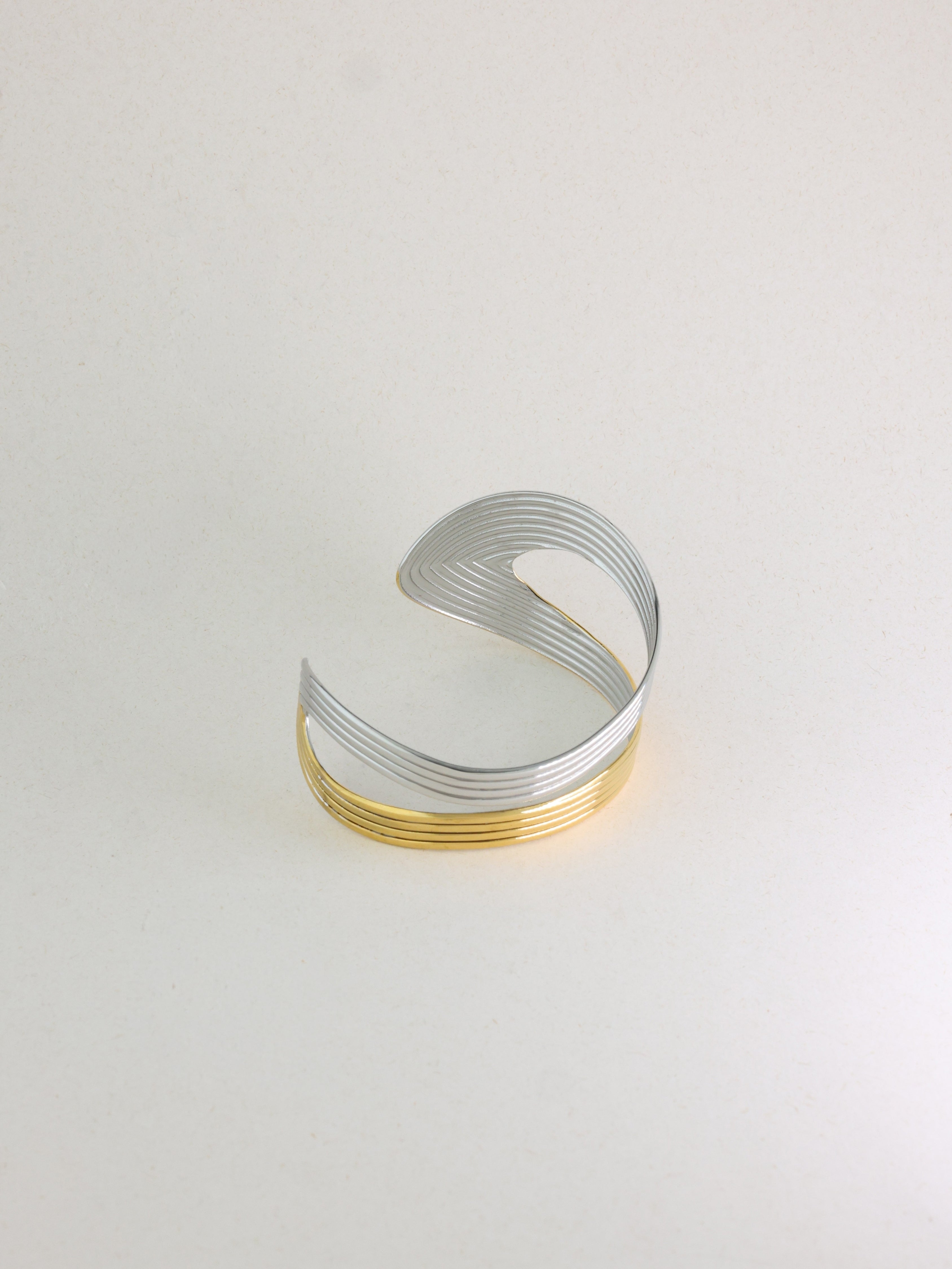 Twin Double Band Bangle