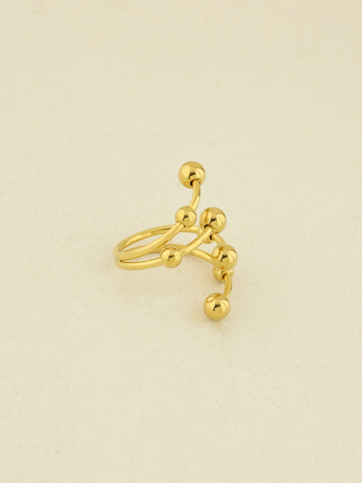 Two Tone Spiral Ring