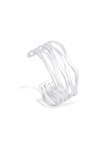Modern Silver Wavy Bracelet