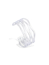 Modern Silver Wavy Bracelet