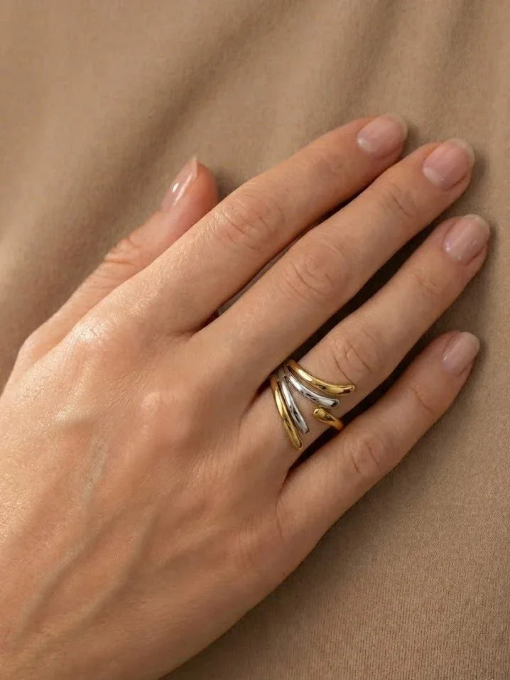 Flowra Dual Tone Ring - Doulaat