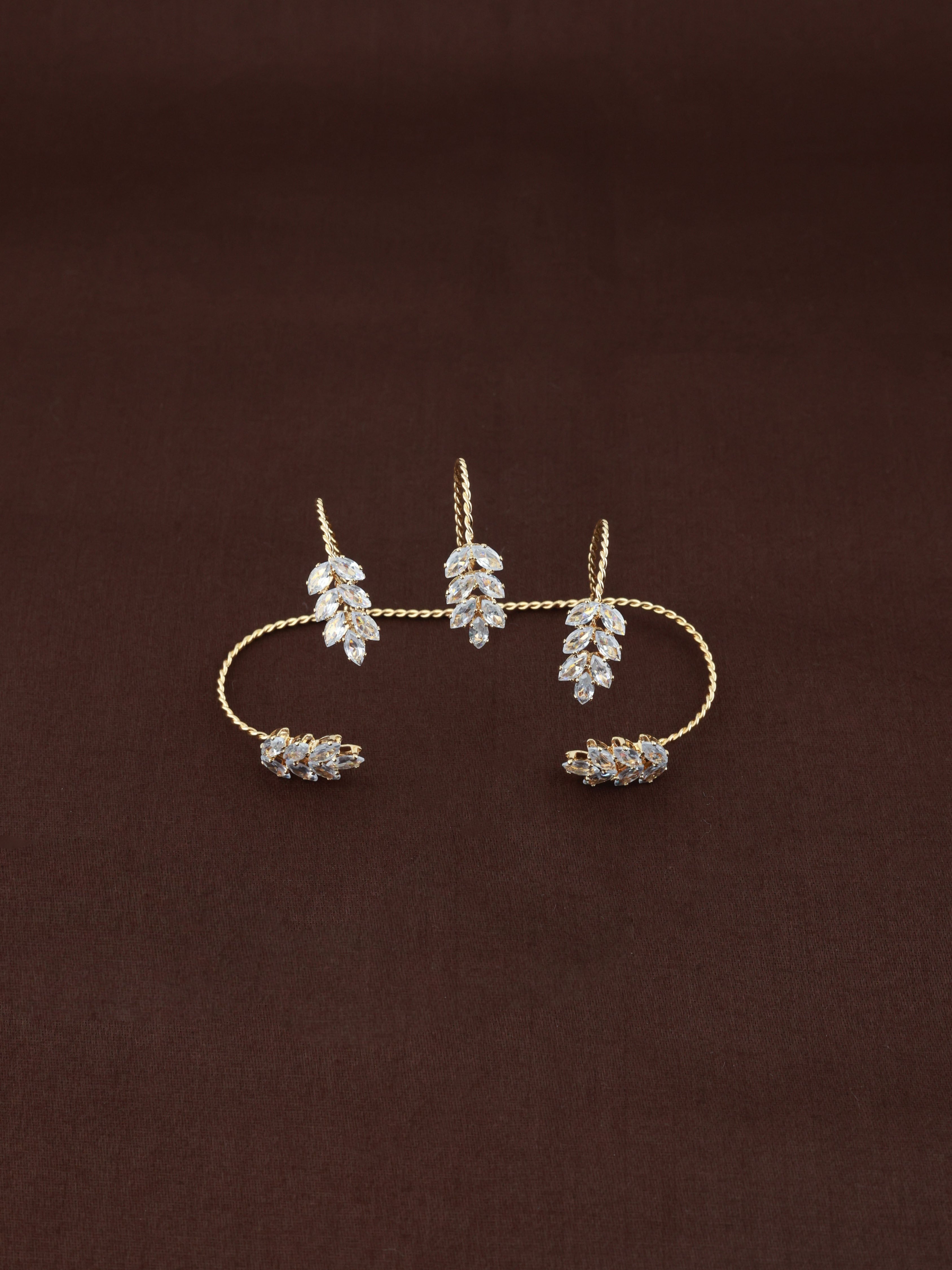 Frost Bloom Spiral Cuff