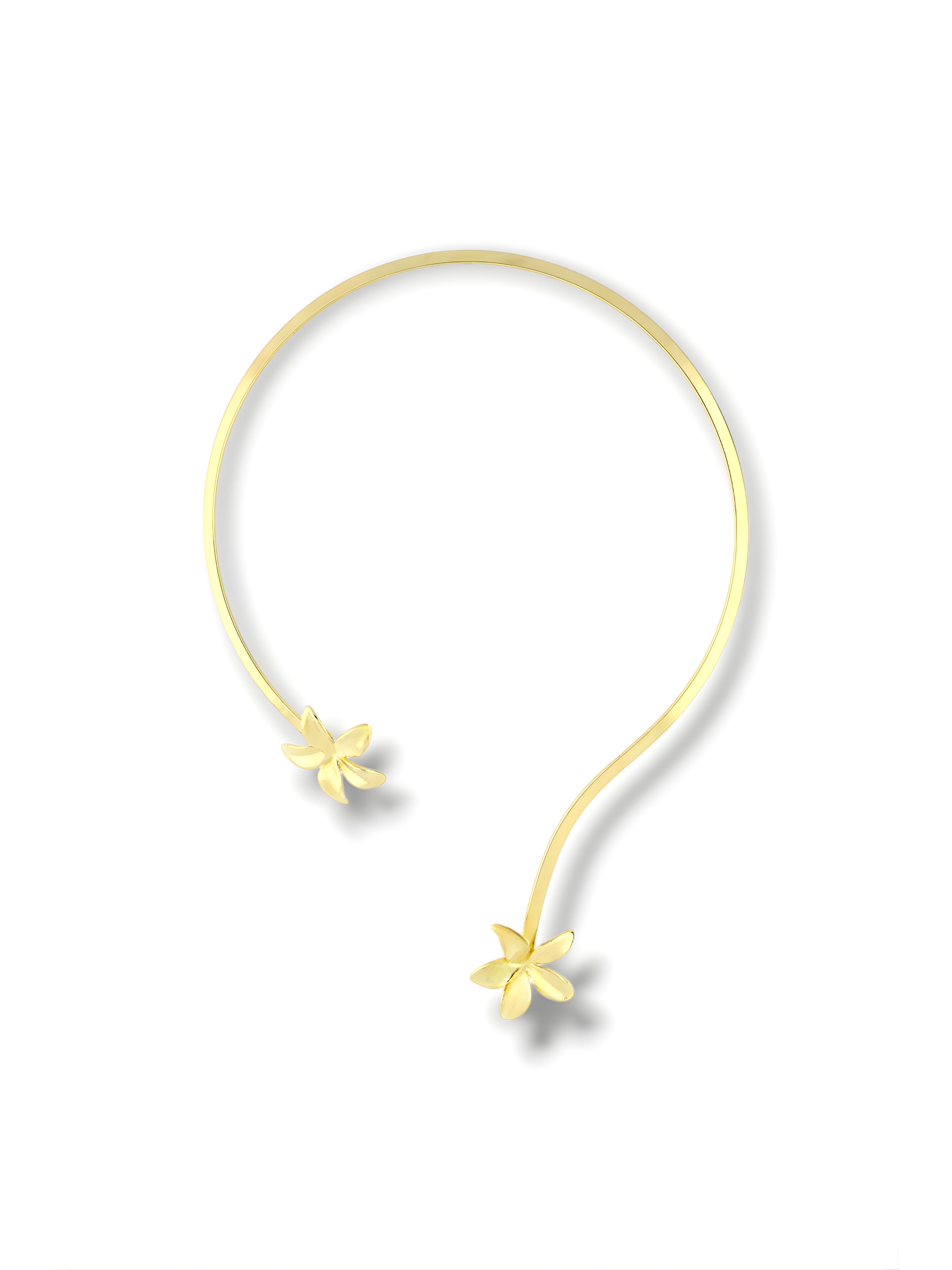 Floral Open Collar Necklace