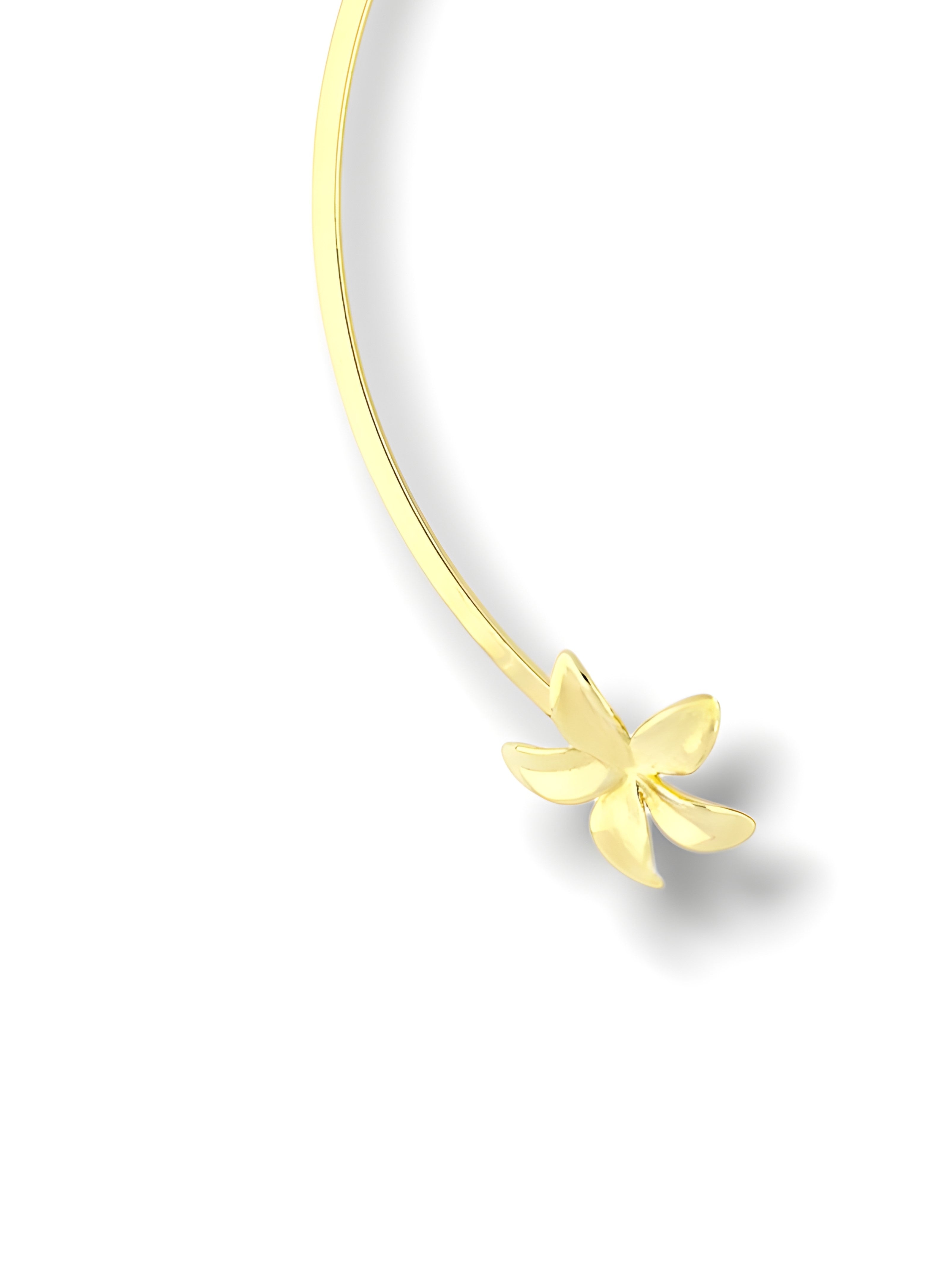 Floral Open Collar Necklace