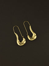 Curved Horn Dangle Earrings