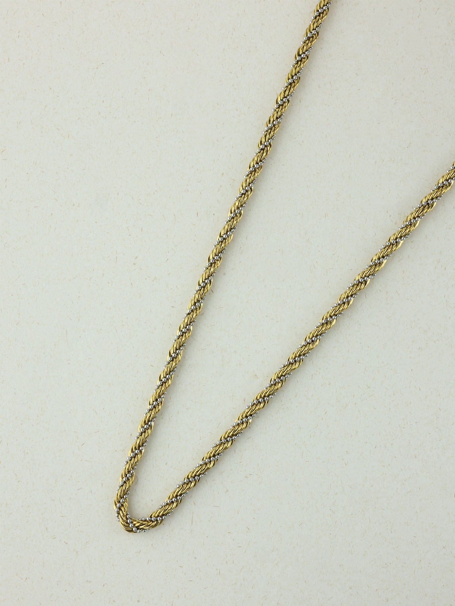 Dual-Tone Twisted Rope Chain