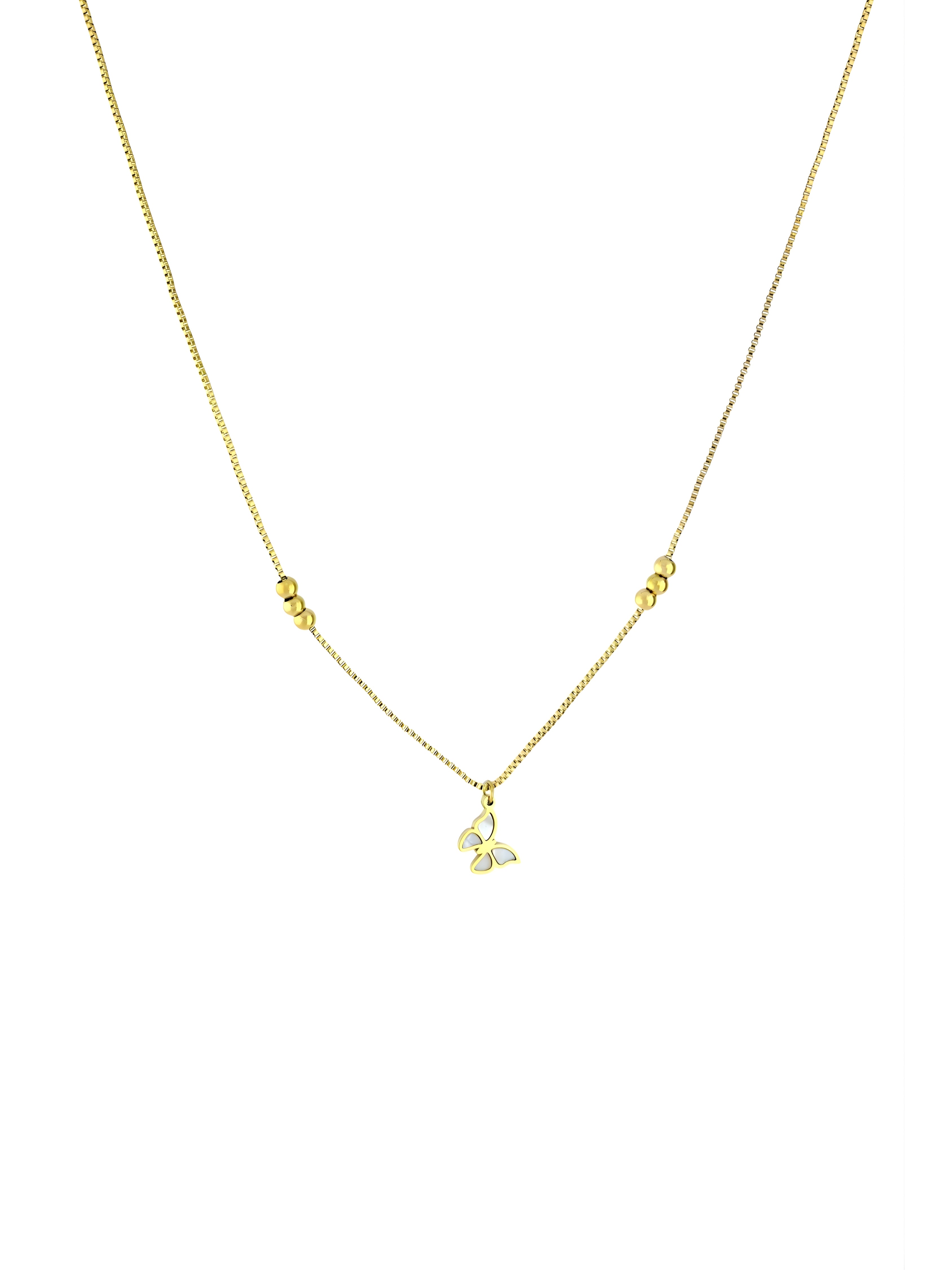 Luminous Butterfly Station Necklace
