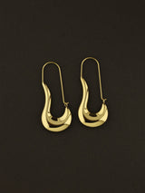 Curved Horn Dangle Earrings