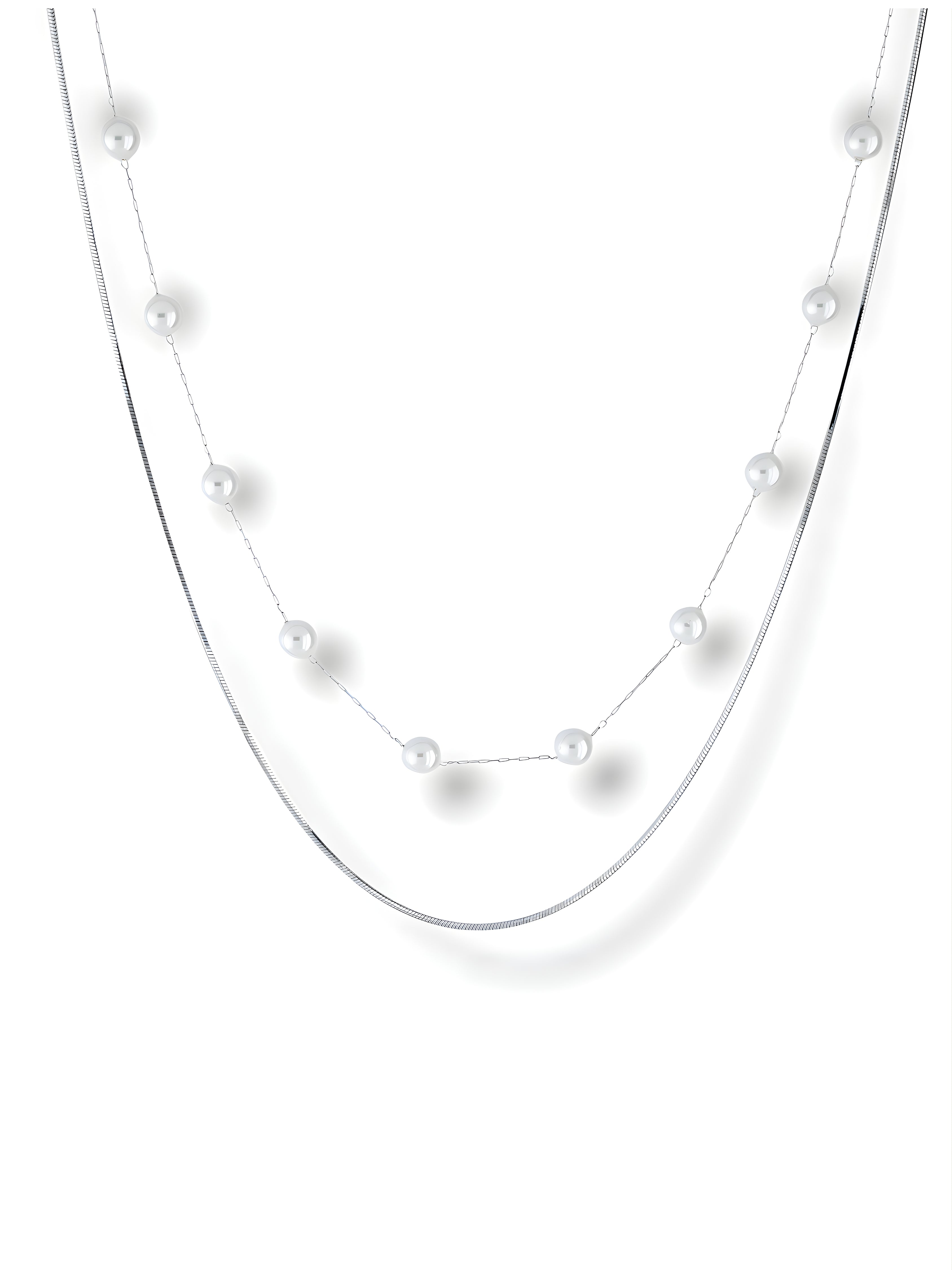 Starlight Pearl Layered Necklace