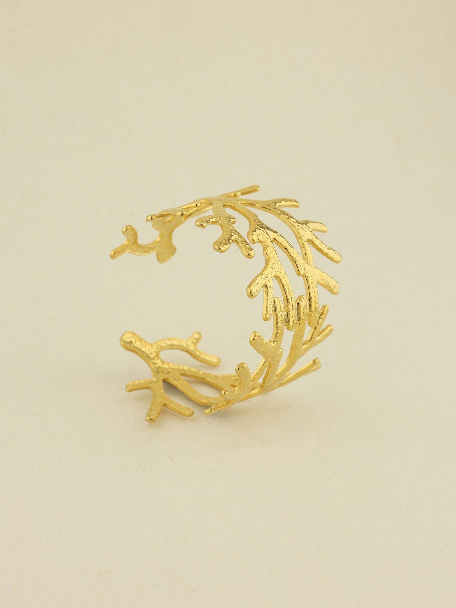 Laurel Leaf Cuff Bangle
