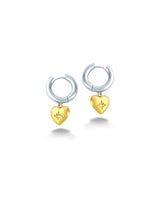 Radiant Heart Mixed-Metal Earrings