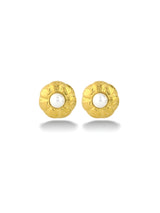 Leaf Pearl Studs
