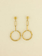 Structured Orbit Drops Earring