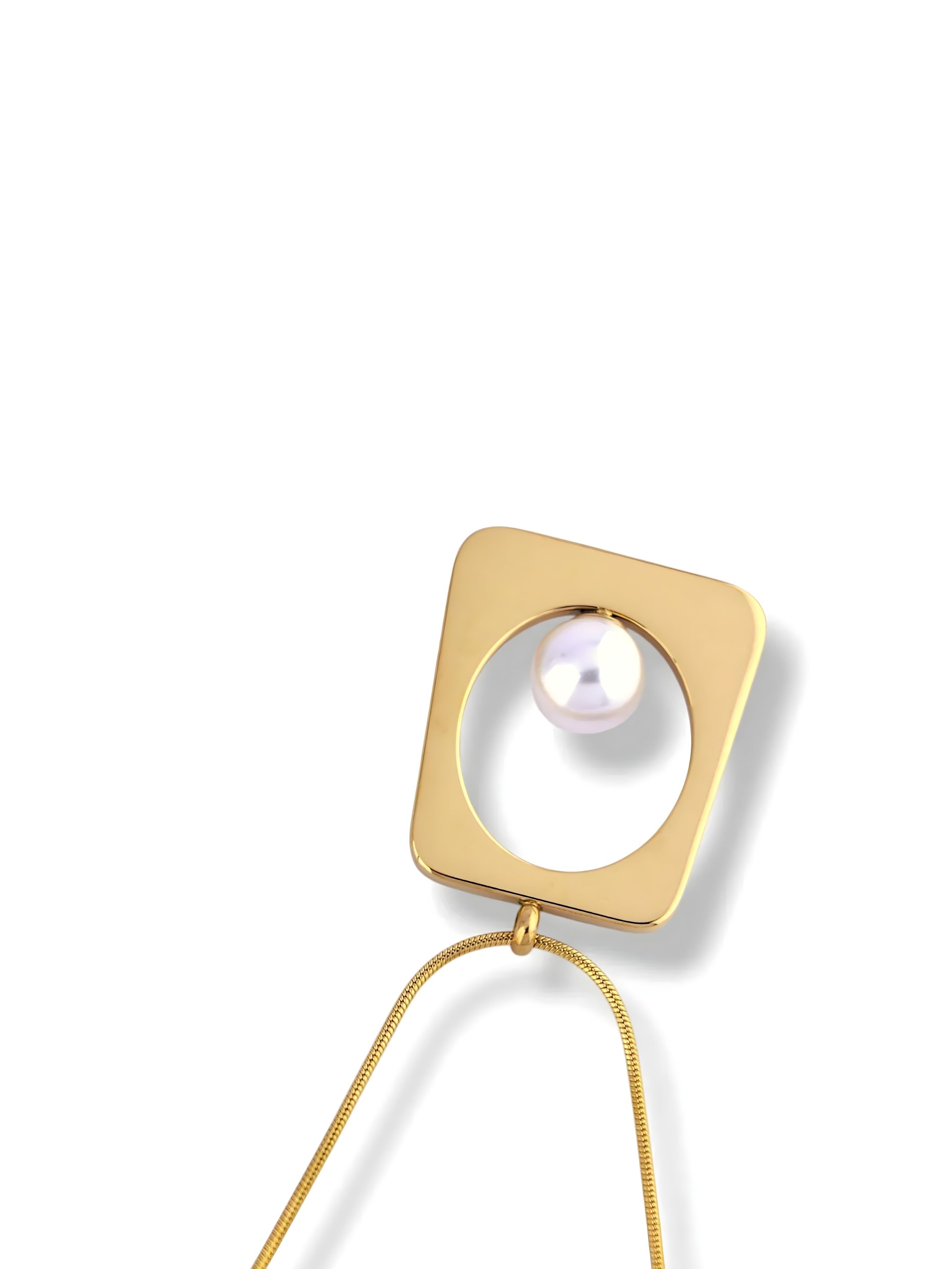 Trapezoid Pearl Pendant