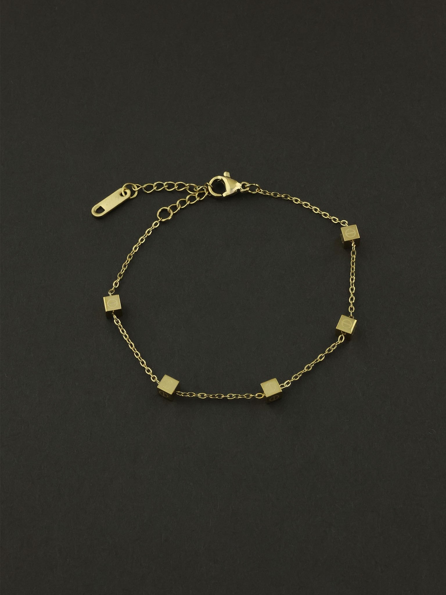 Cube Chain Bracelet