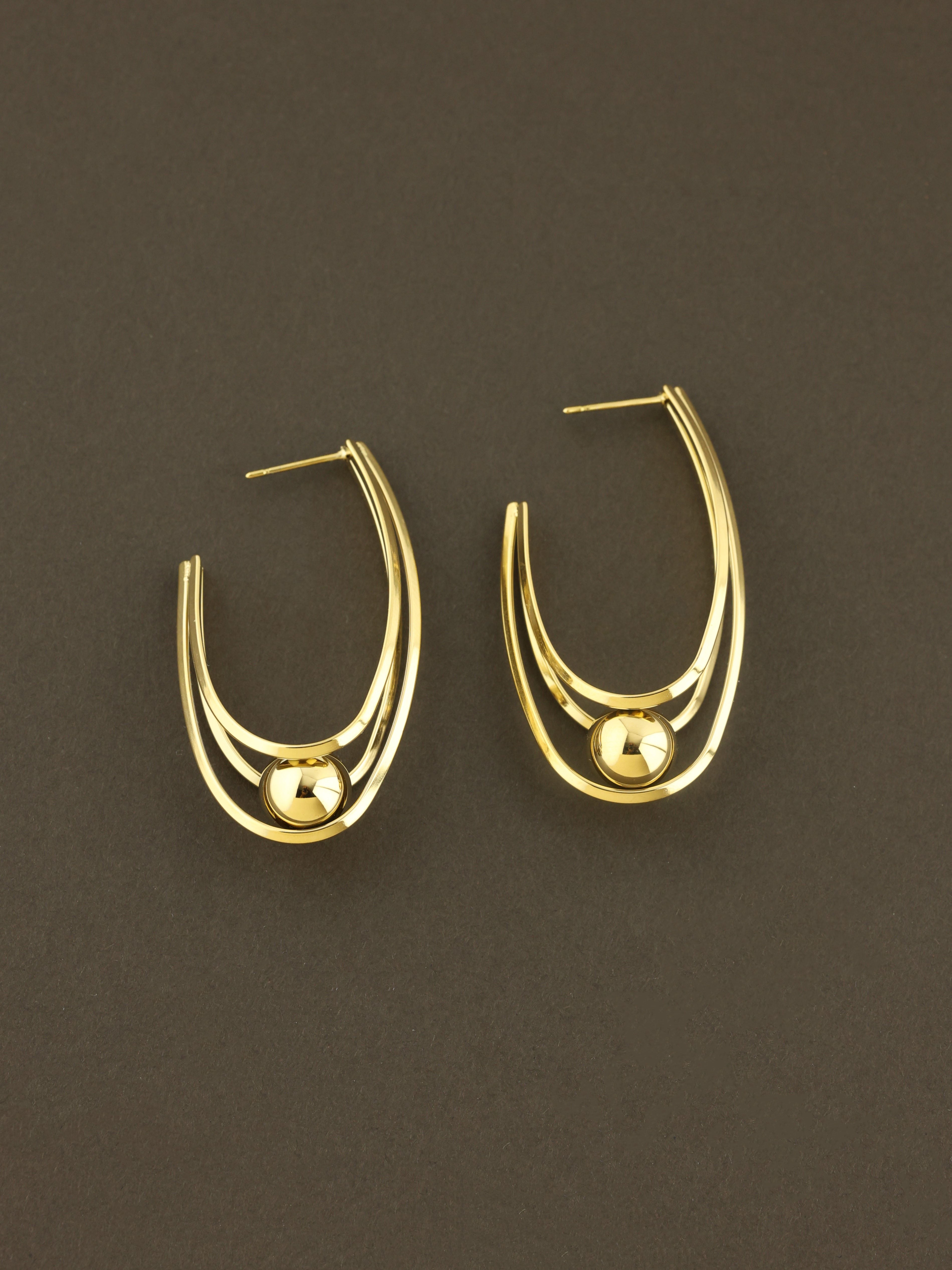 Meridian Sphere Hoops