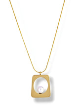 Trapezoid Pearl Pendant