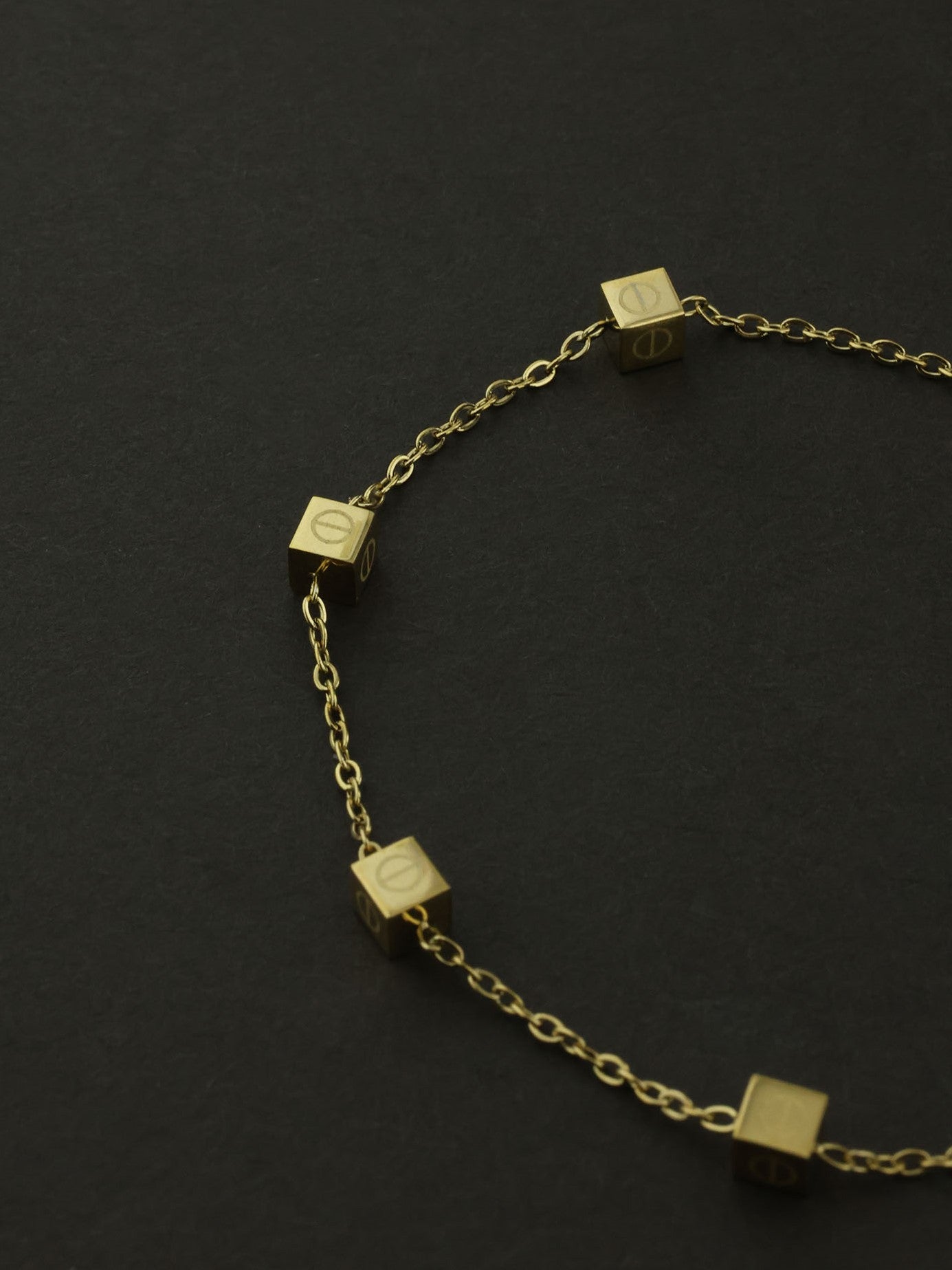 Cube Chain Bracelet