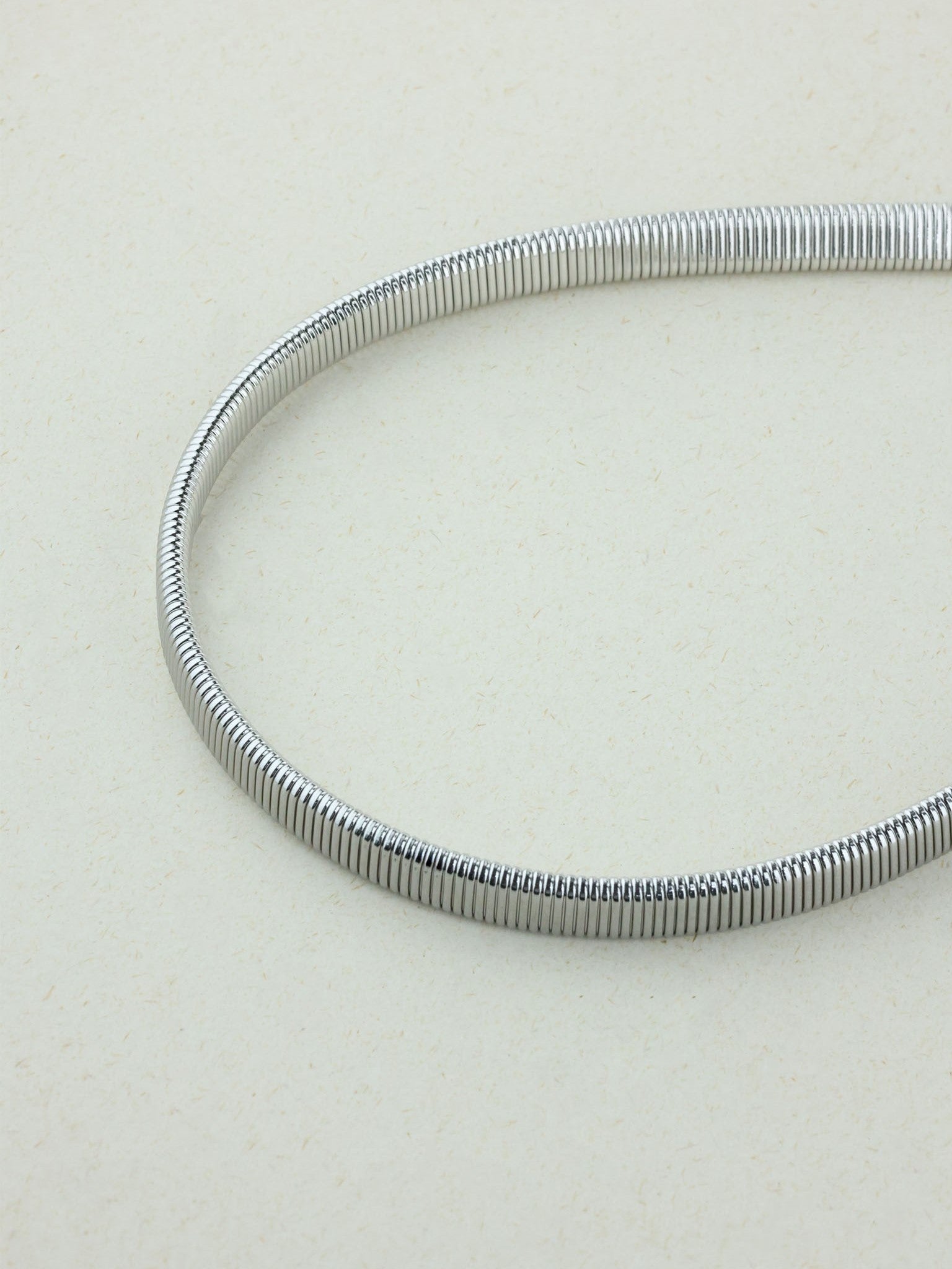 Modern Silver Serpent Choker