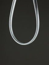 Modern Silver Serpent Choker