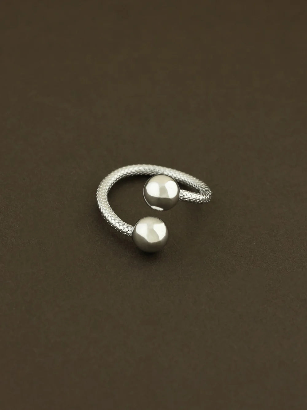 Twin Sphere Ring