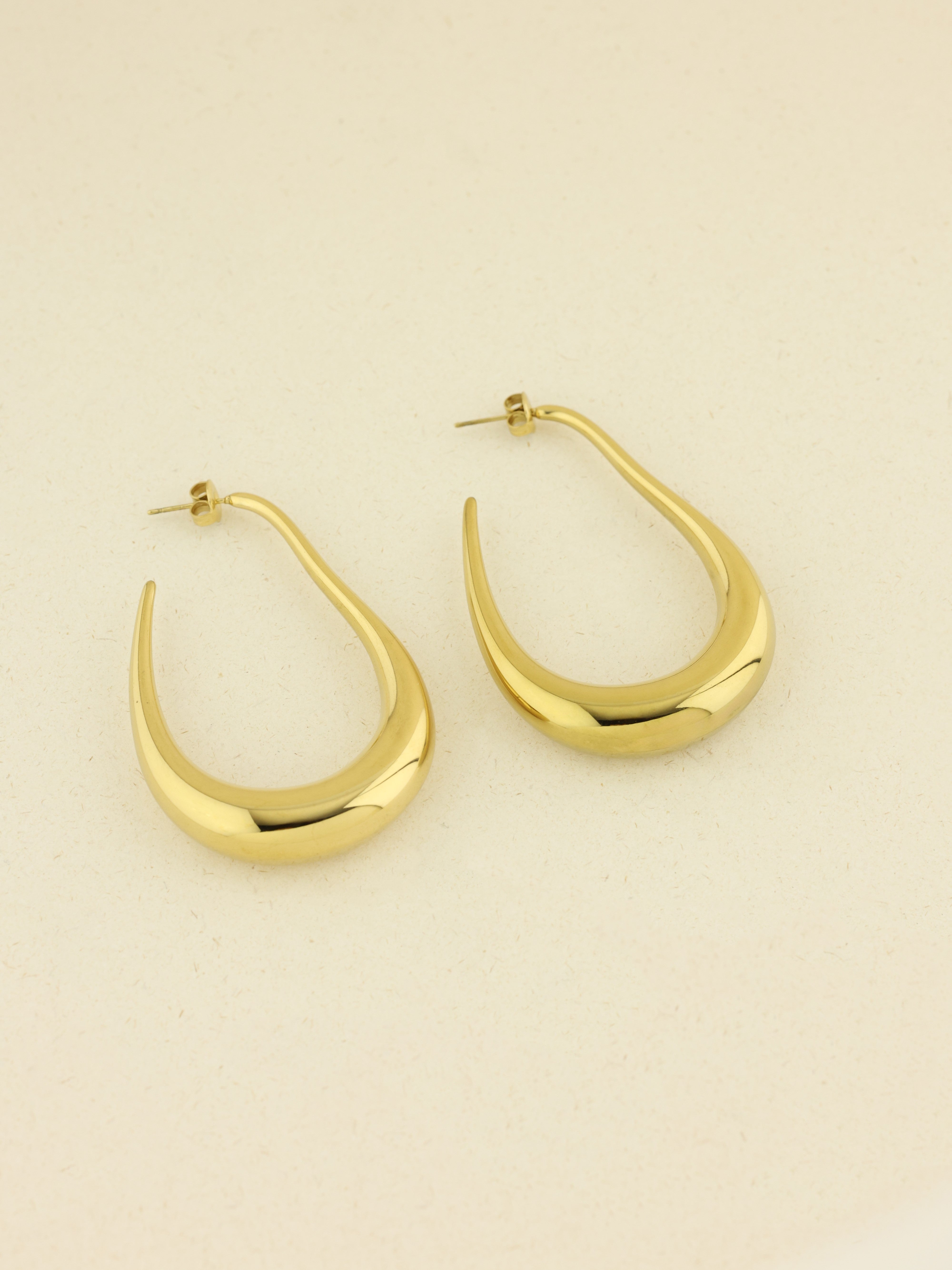 Teardrop Hoops