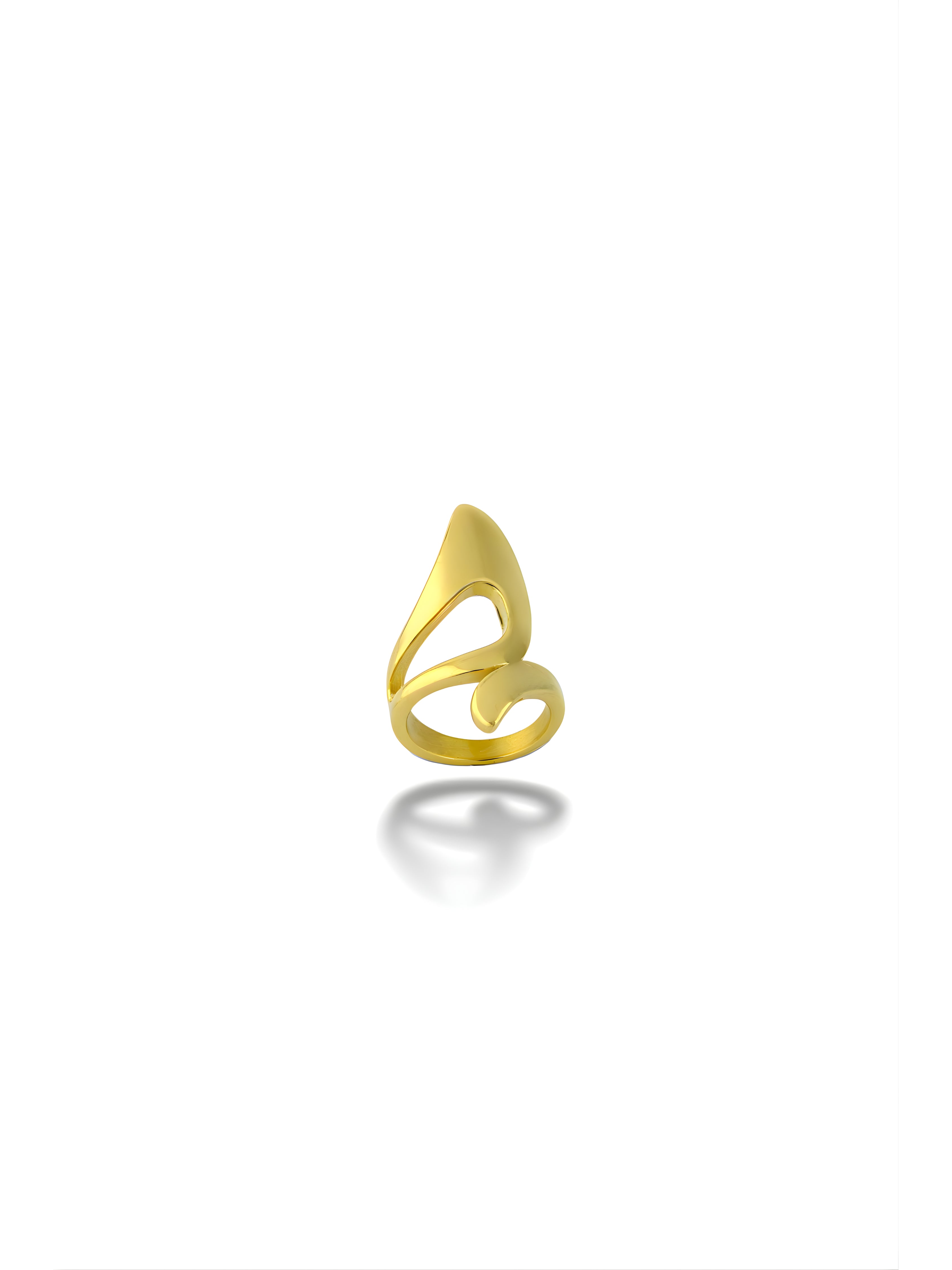 Sculpted Flame Ring