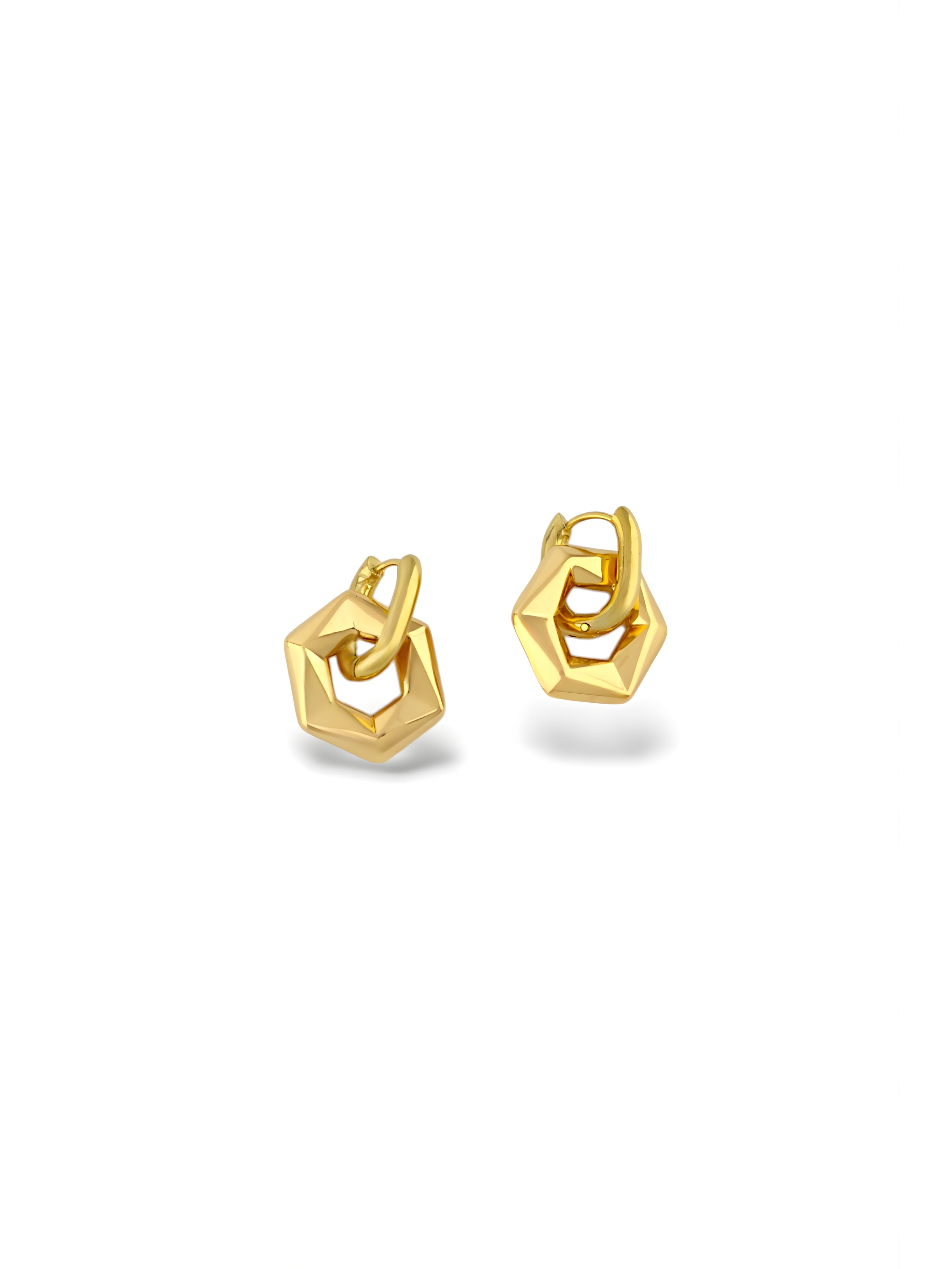 Geometric Faceted Hexagon